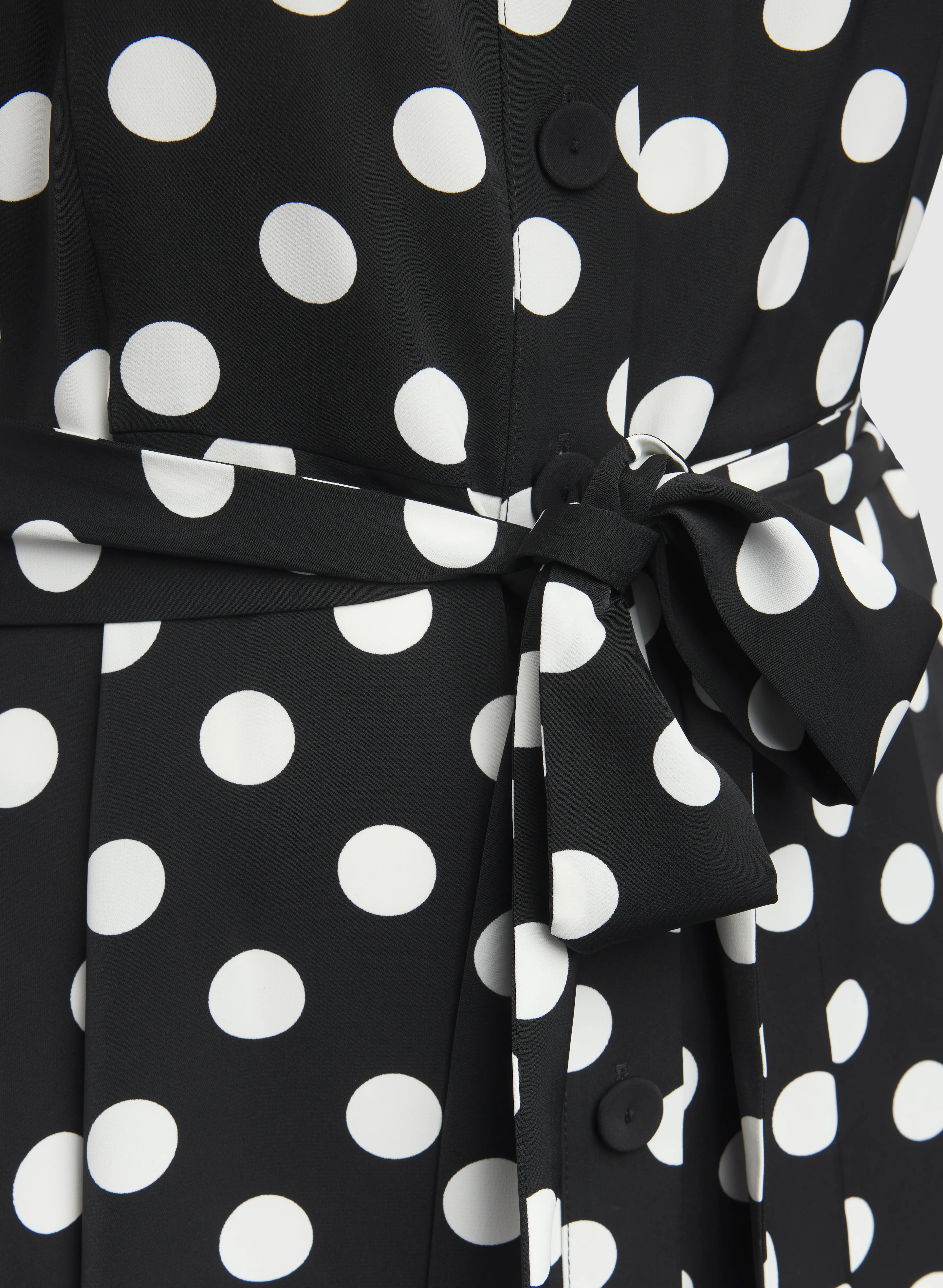 Polka Dot Shirt Dress - Image 6