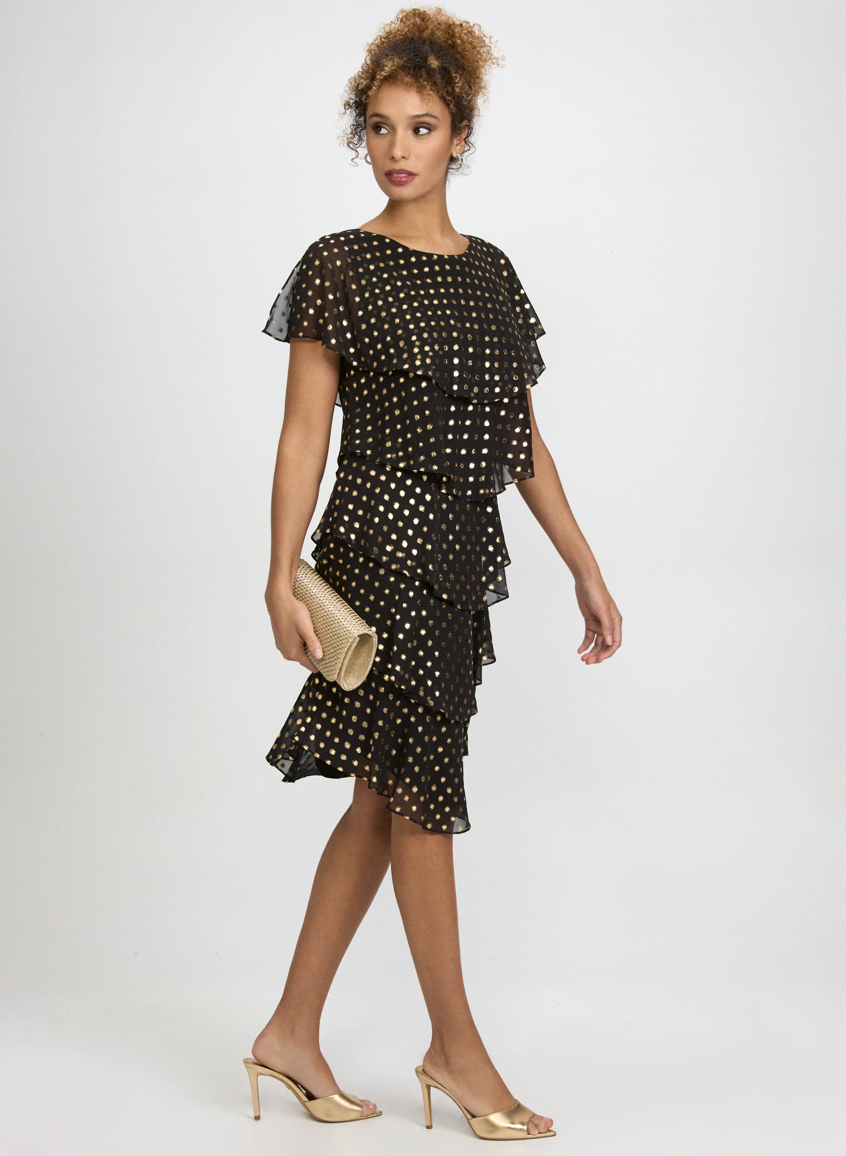 Polka Dot Tiered Dress - Image 2