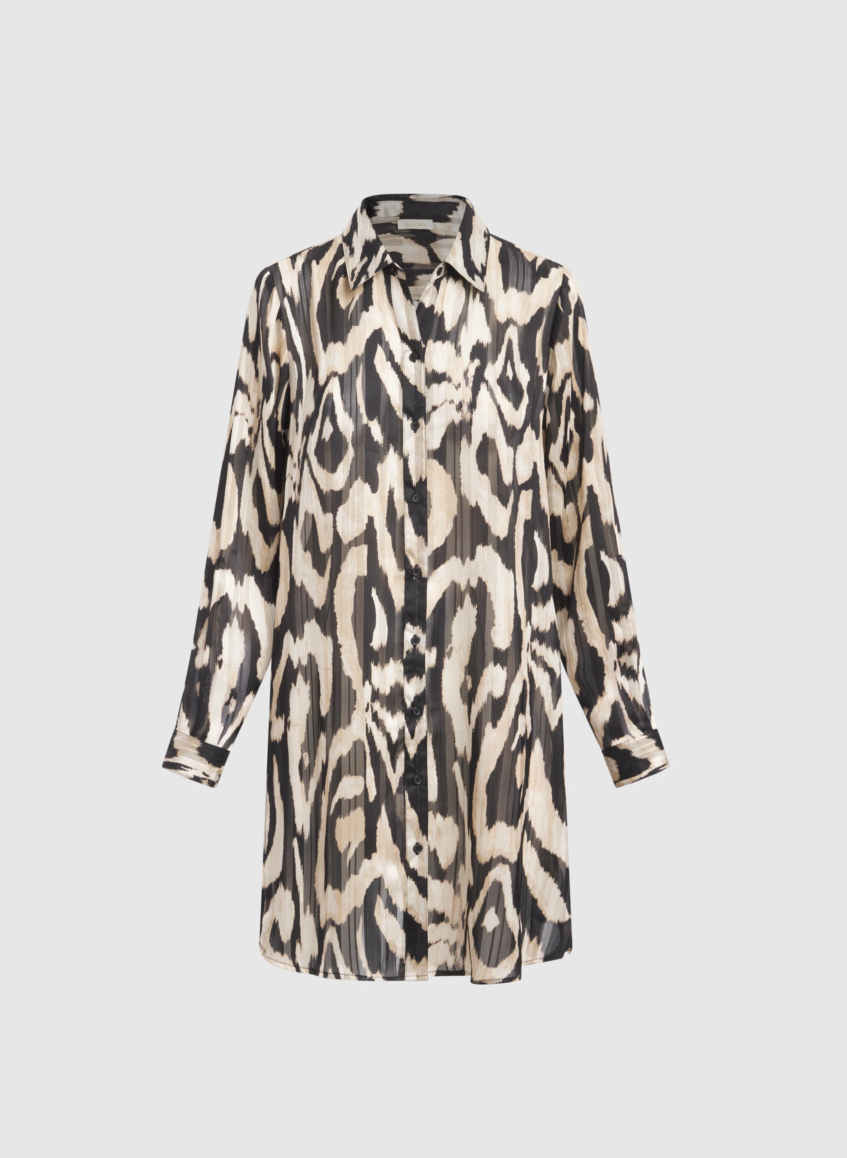 Printed Button-Down Tunic - Image 6