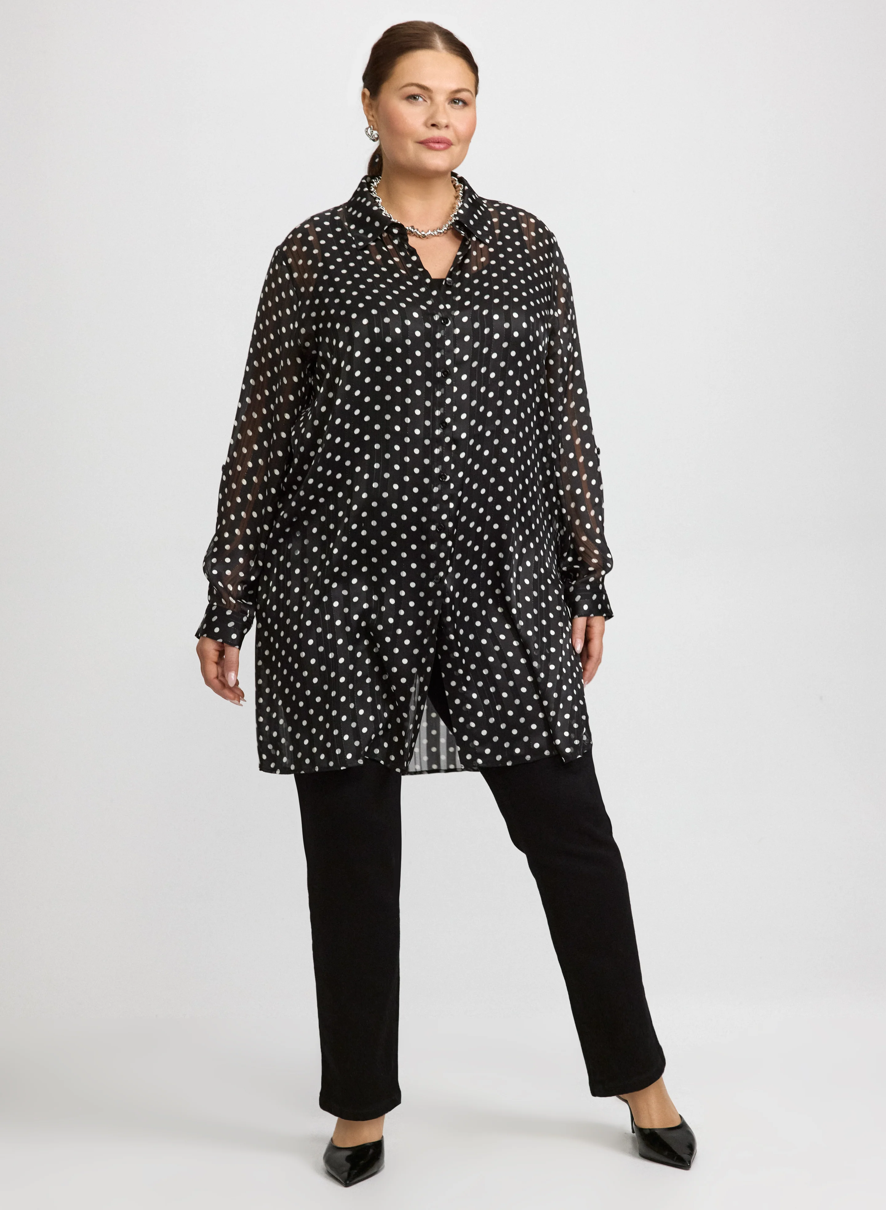 Printed Chiffon Blouse - Image 7