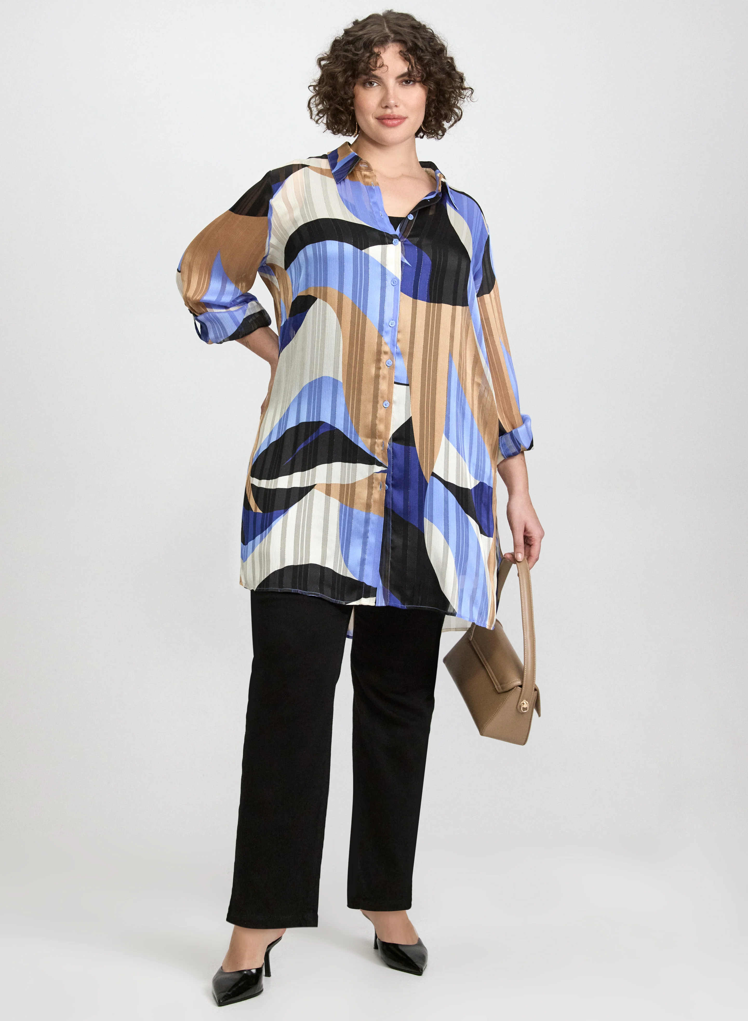 Printed Chiffon Blouse - Image 10