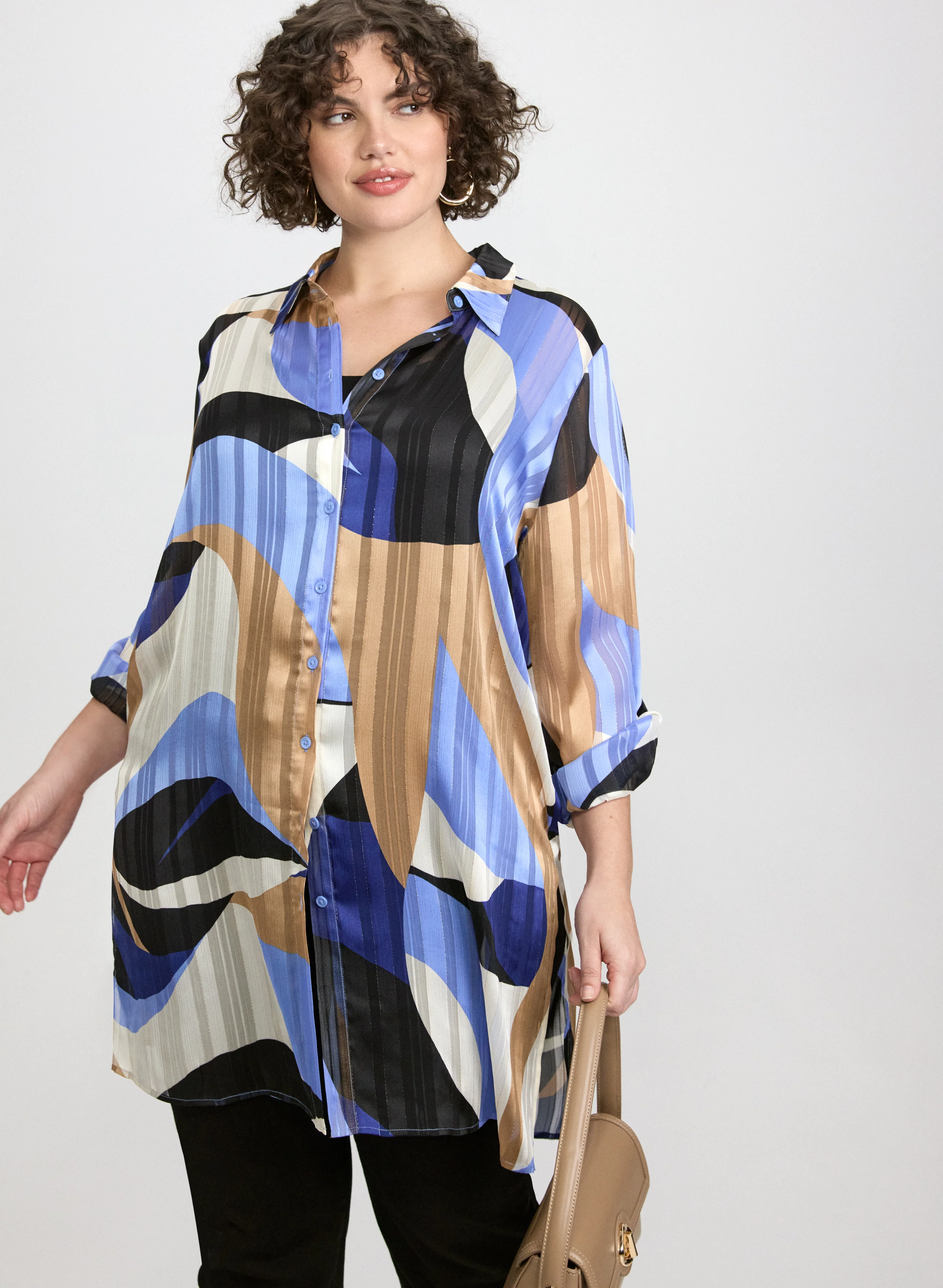 Printed Chiffon Blouse - Image 11