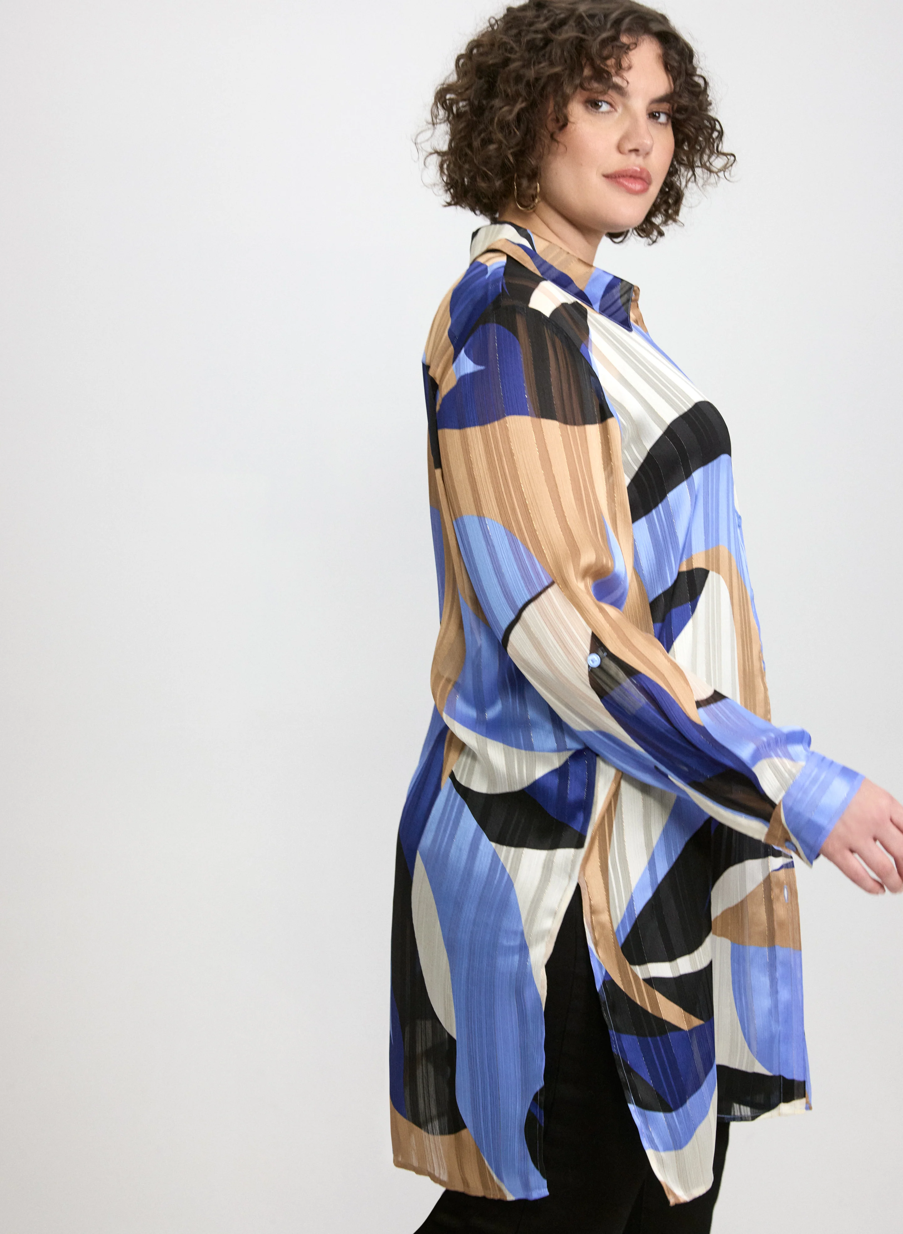 Printed Chiffon Blouse - Image 13