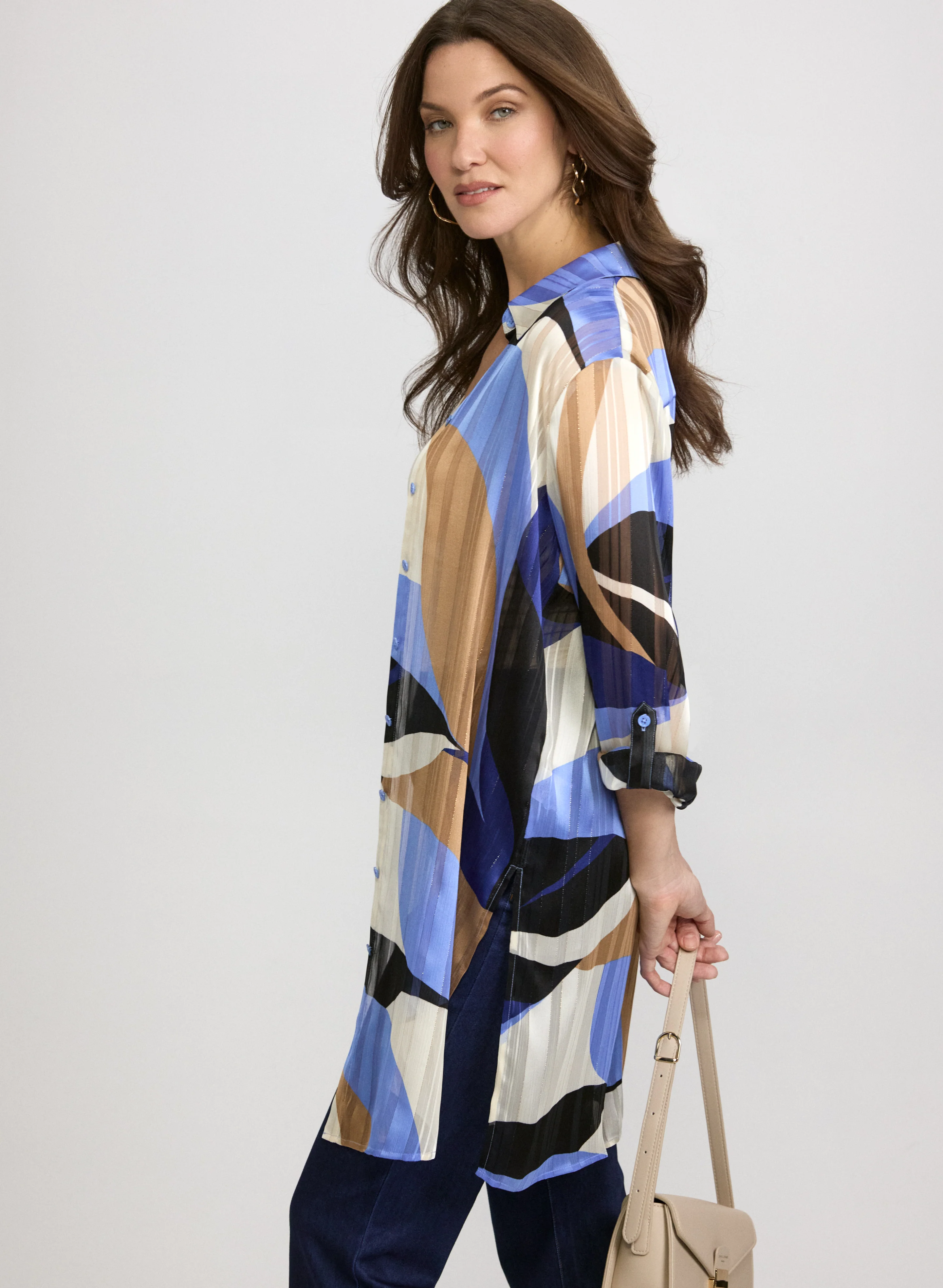 Printed Chiffon Blouse - Image 2