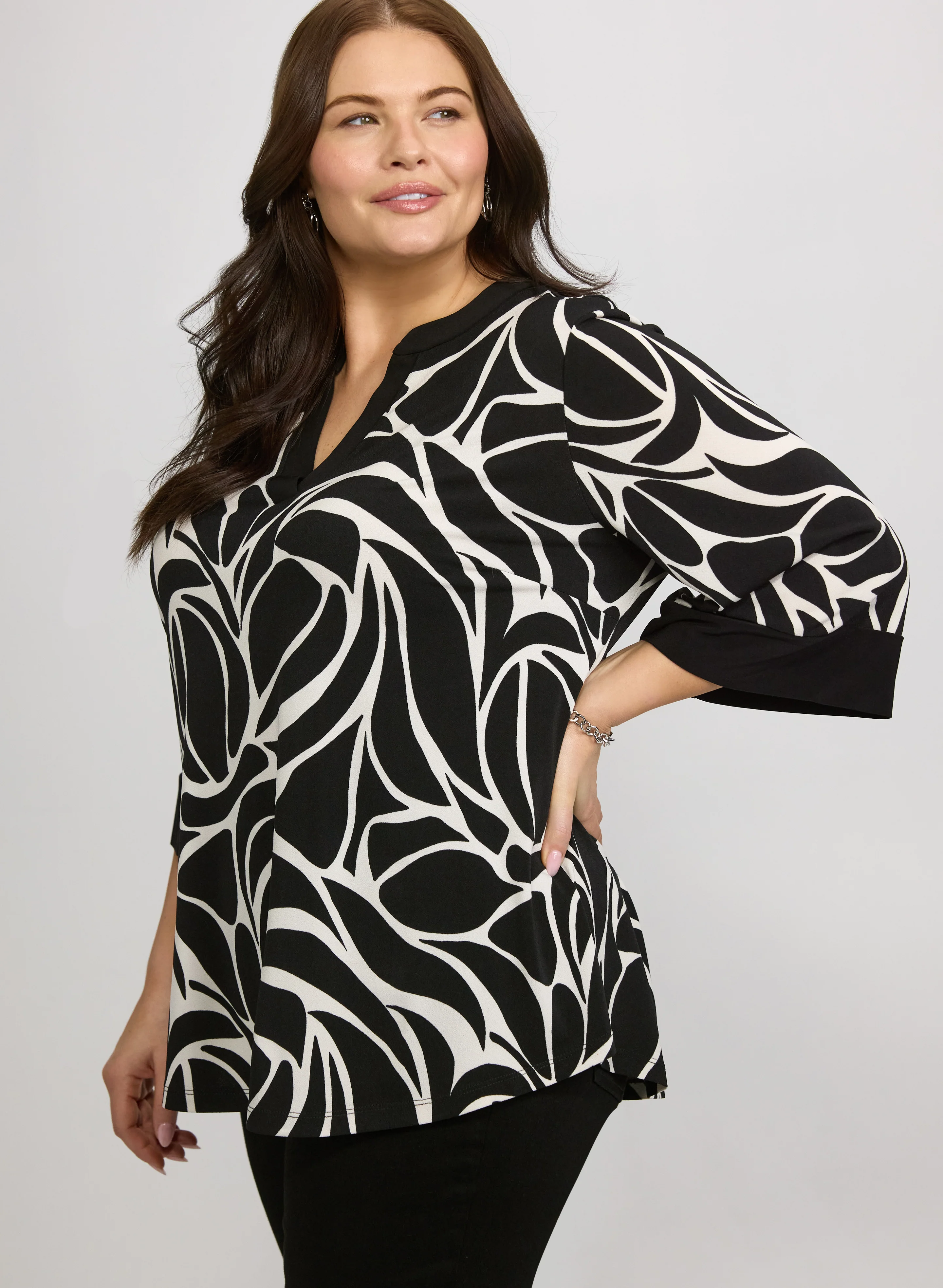 Printed Crepe Tunic - Image 2