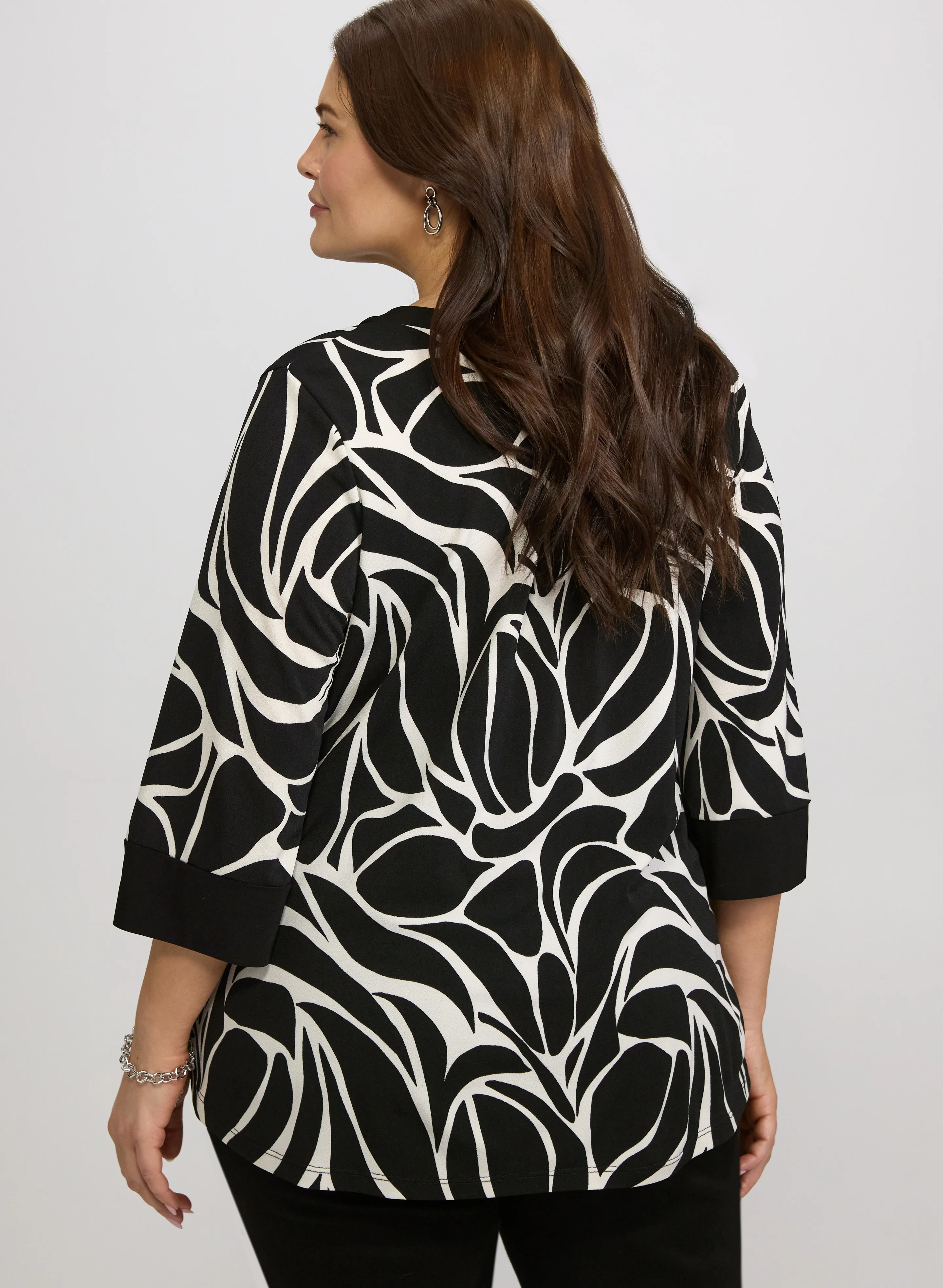 Printed Crepe Tunic - Image 4