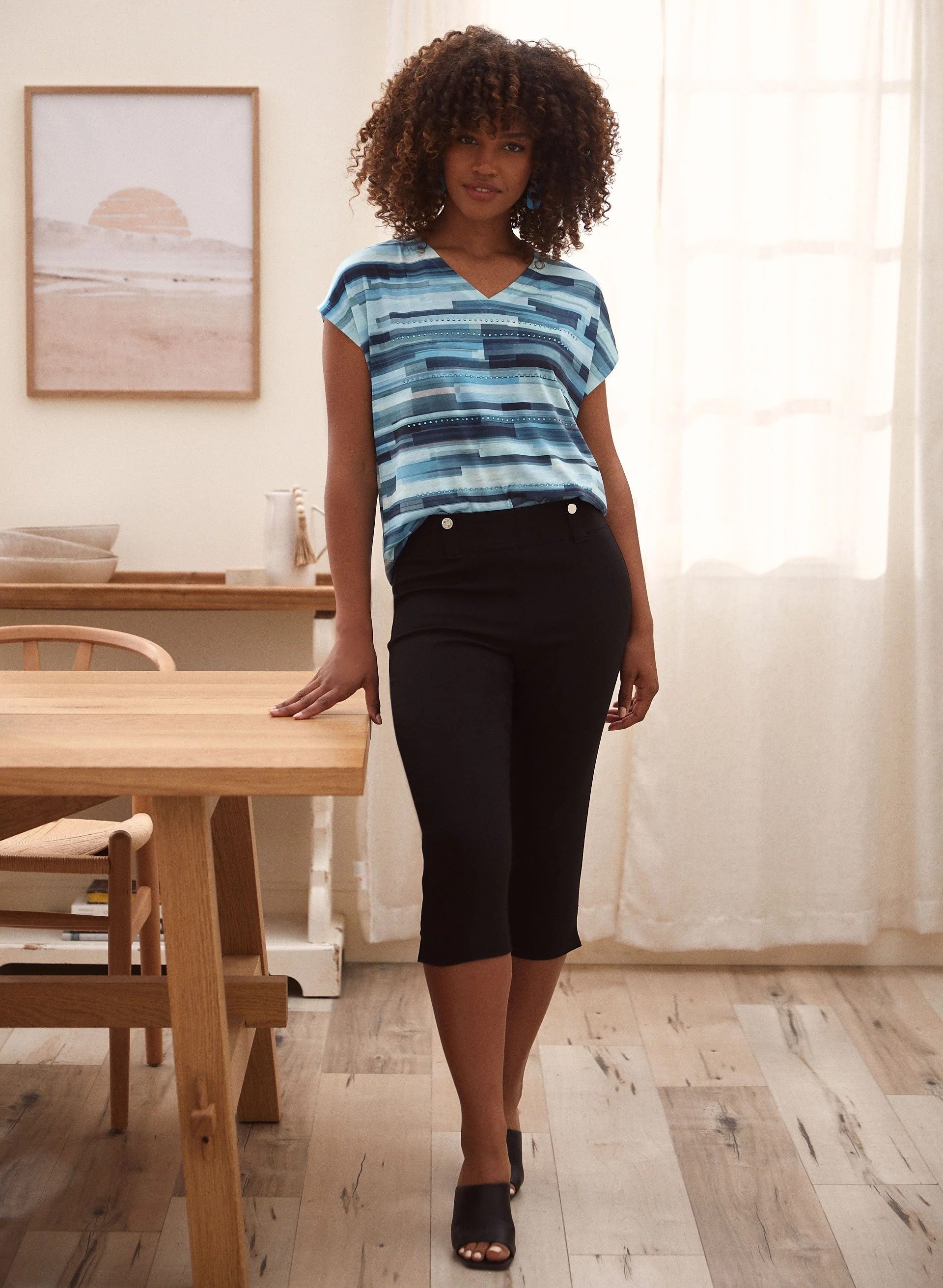 Pull-On Bengaline Capris - Image 3