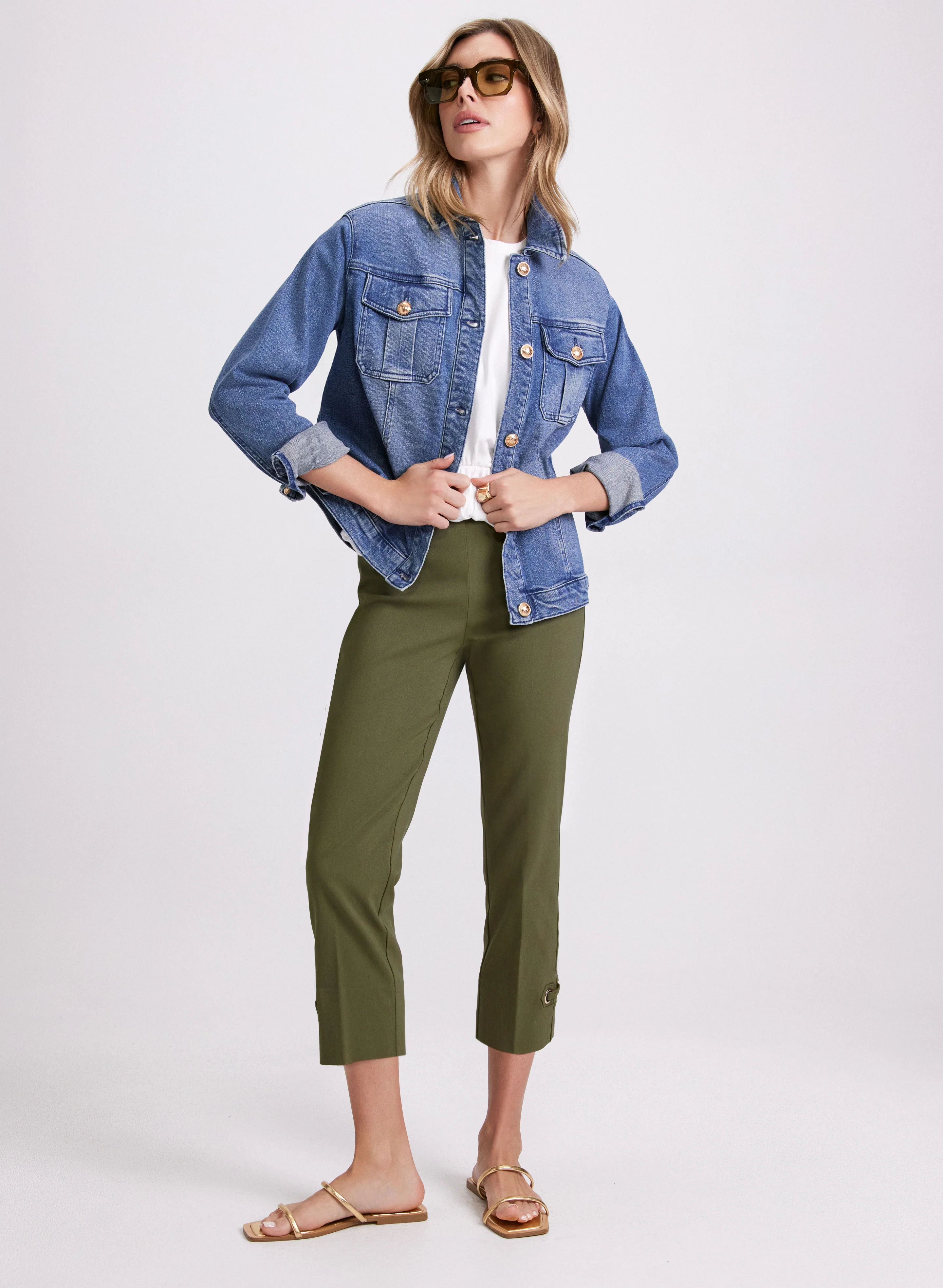 Pull-On Bengaline Capris - Image 5