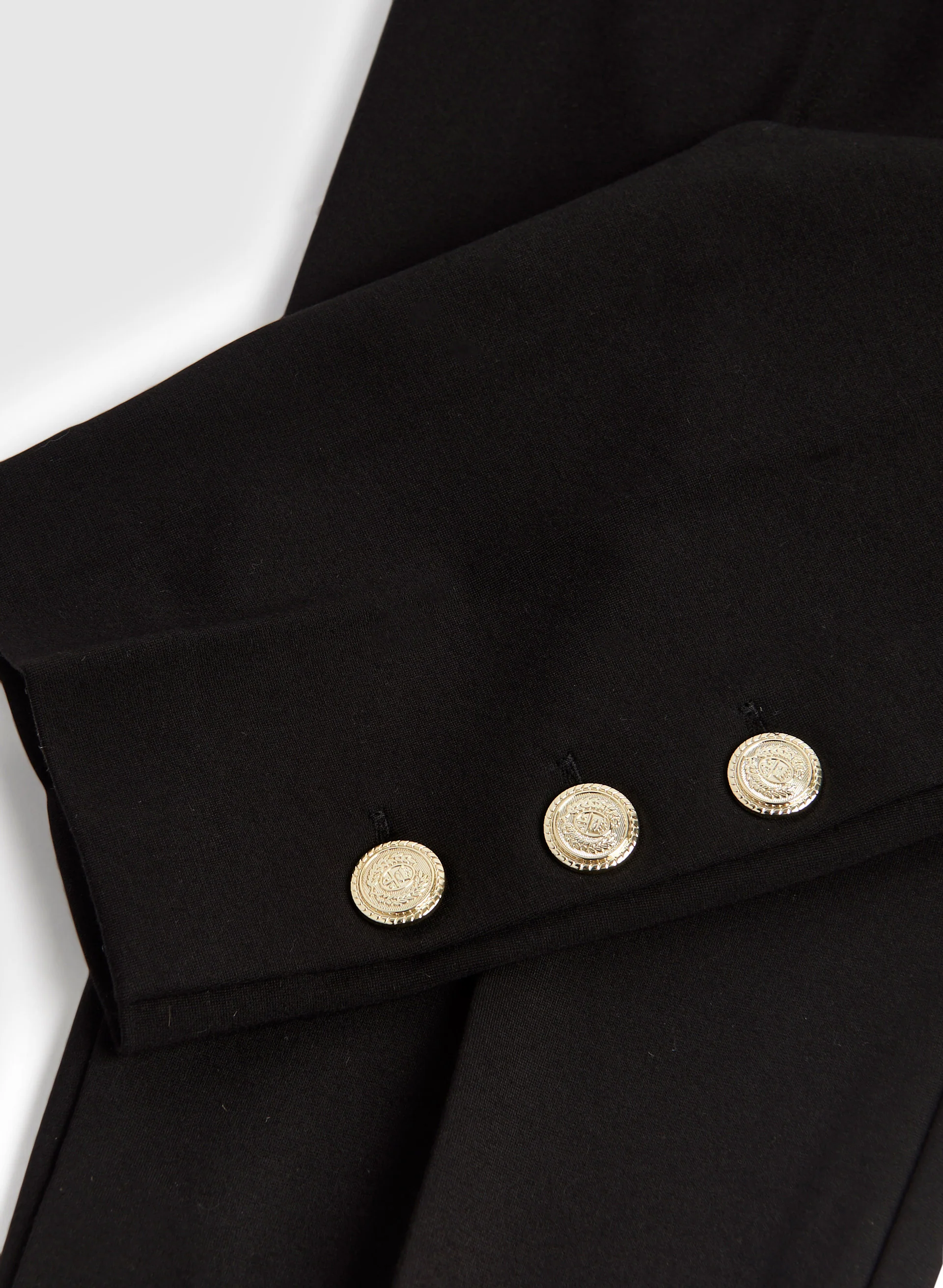 Sofia Button Detail Slim-Leg Pants - Regular - Image 6