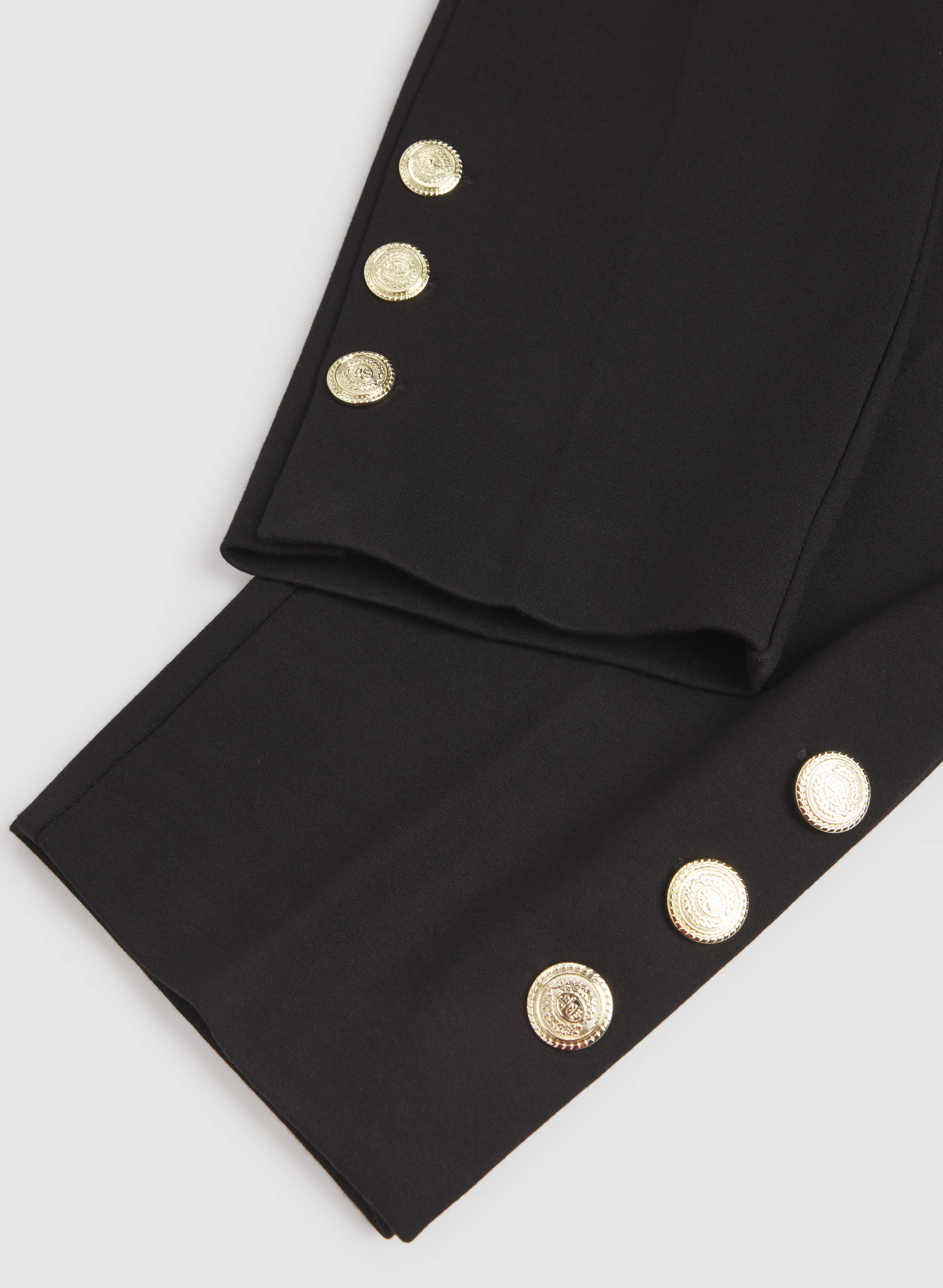 Sofia Button Detail Slim-Leg Pants - Regular - Image 8