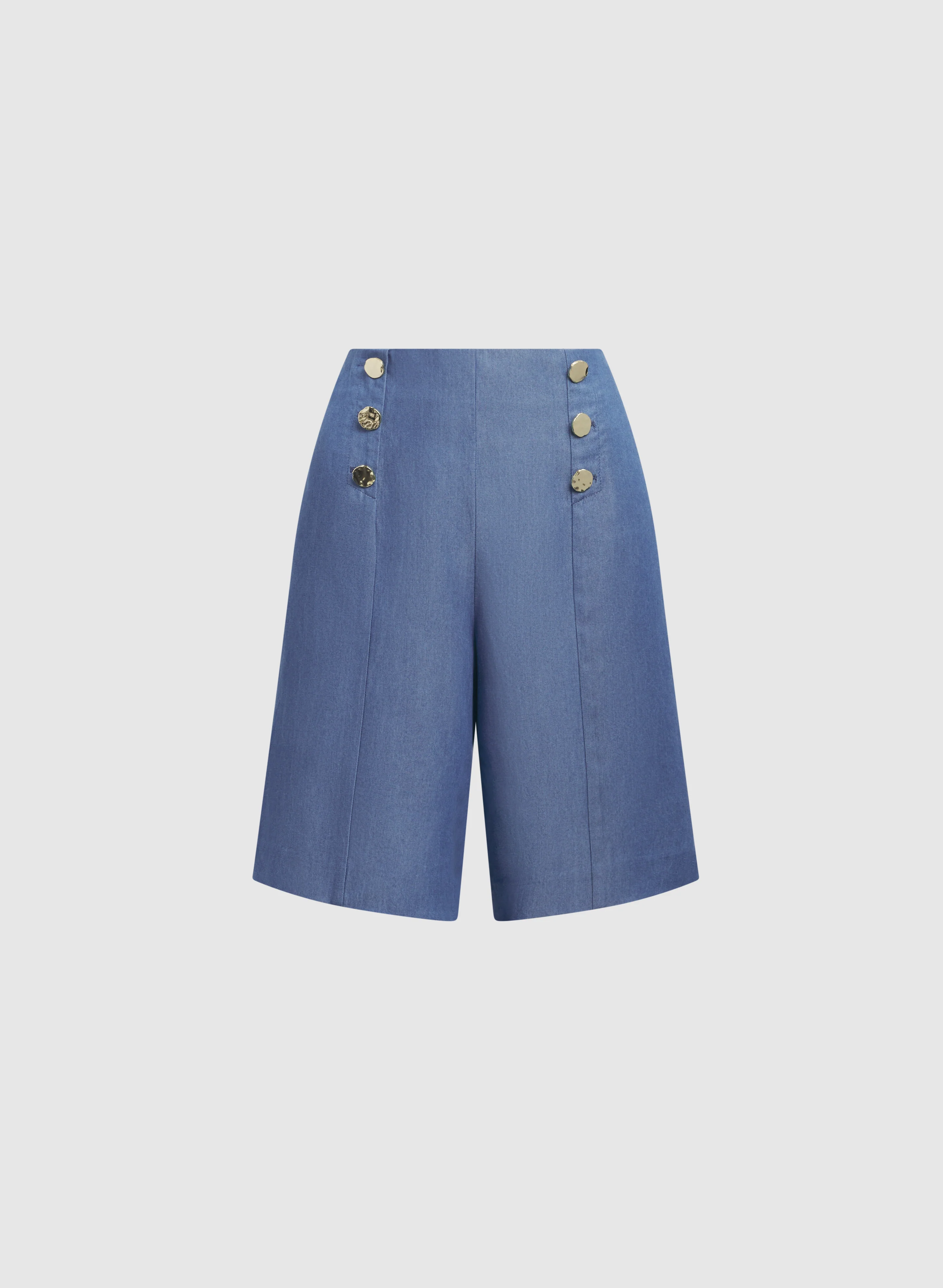 Pull-On Chambray Shorts - Image 6