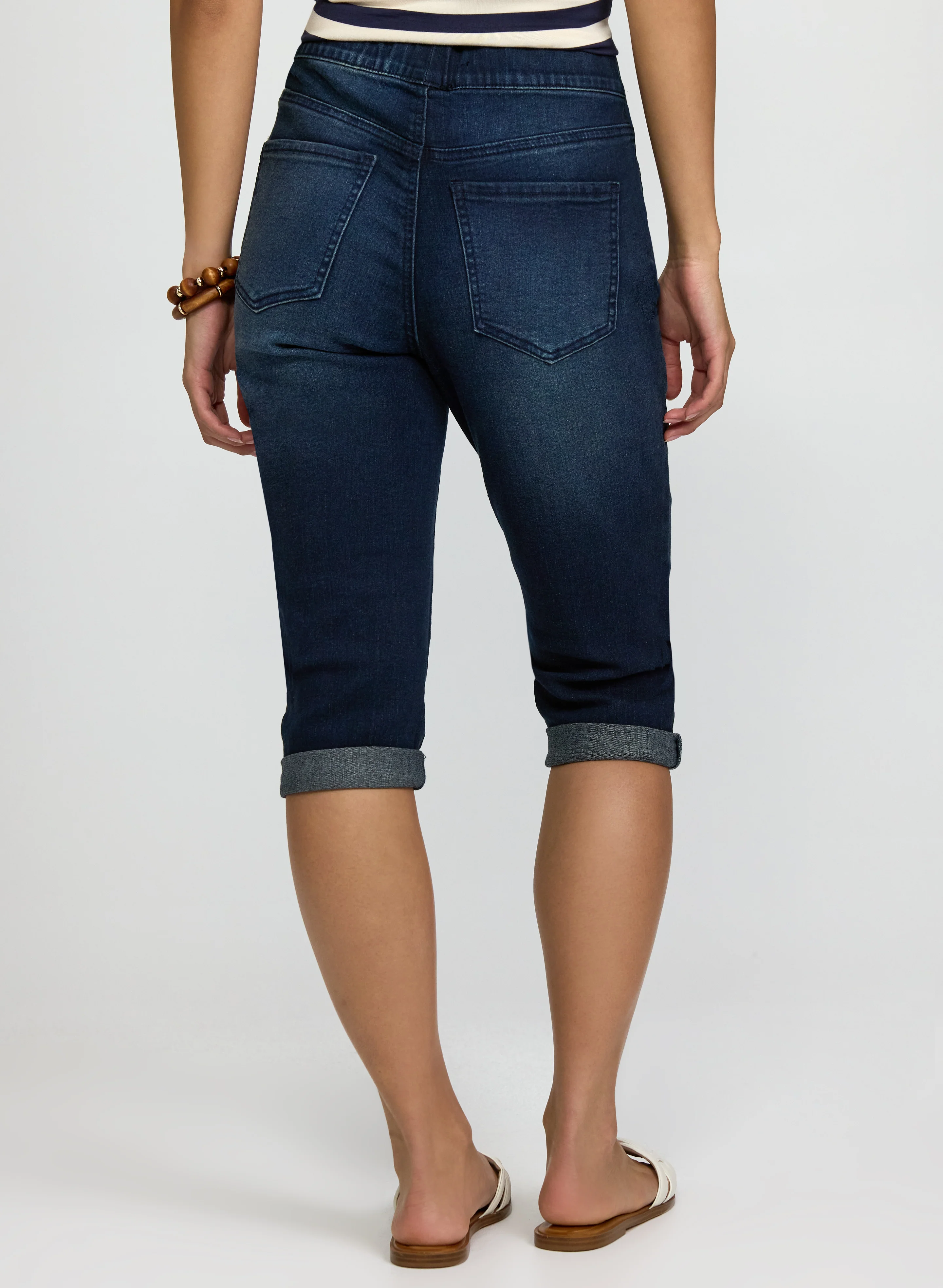 Pull-On Denim Capris - Image 4