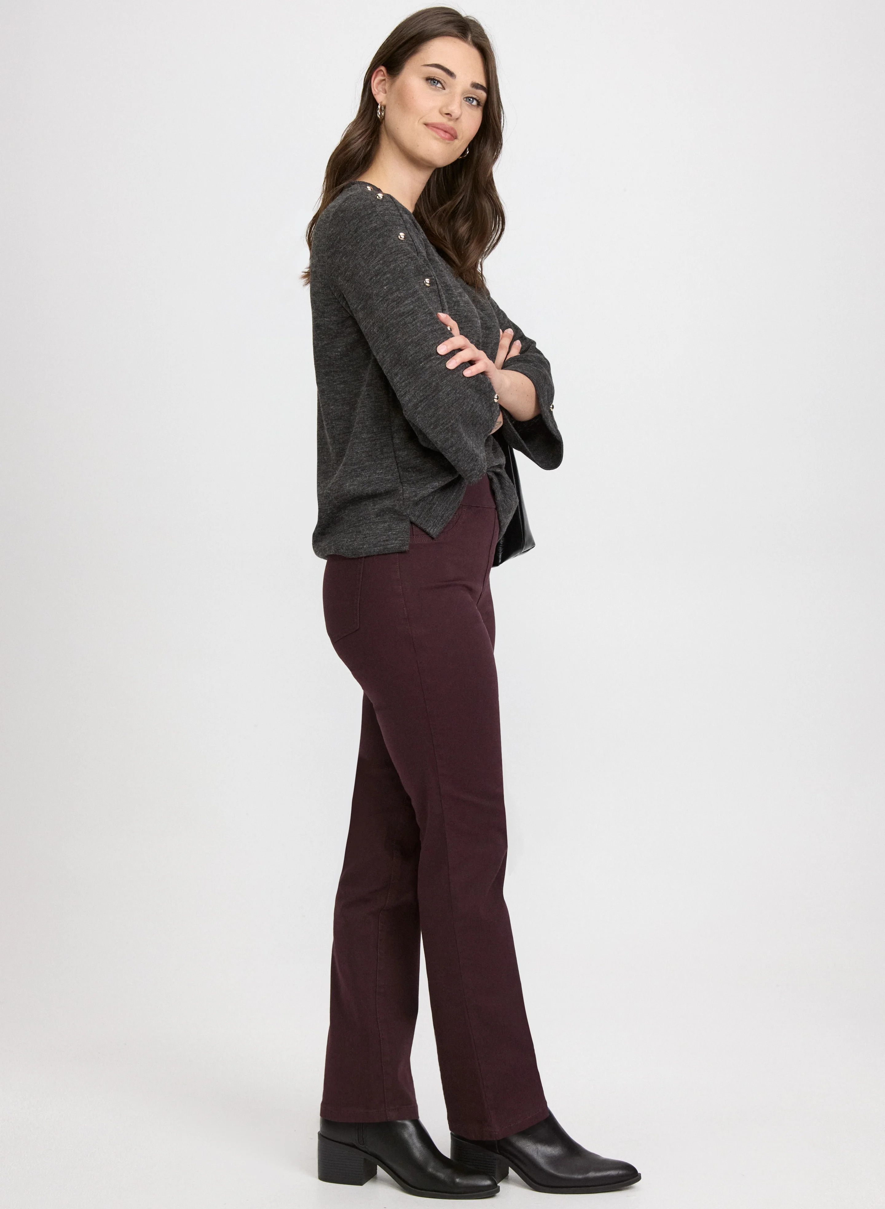 Pull-On Denim Pants - Image 4