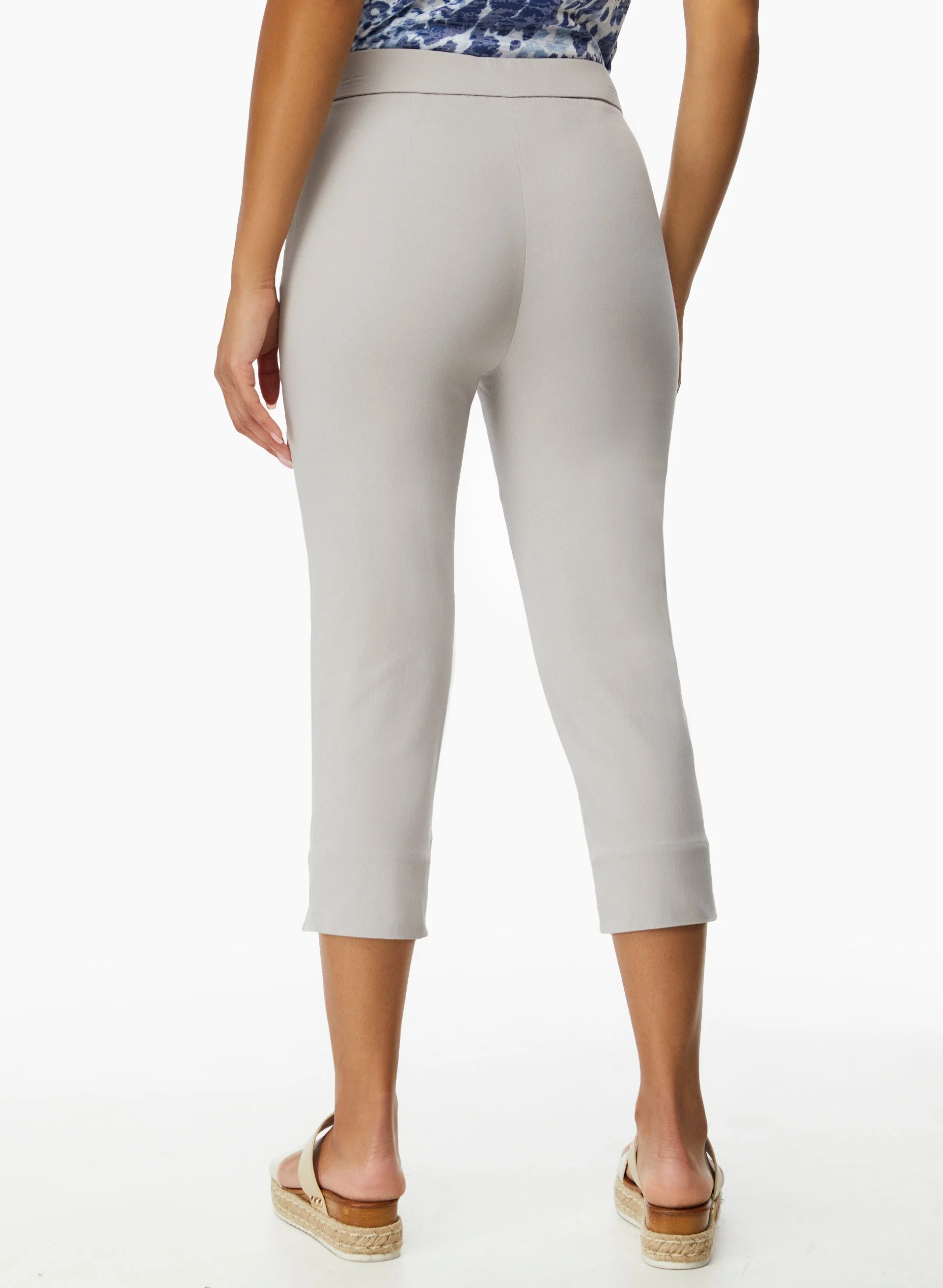 Pull-On Side Slit Capris - Image 2