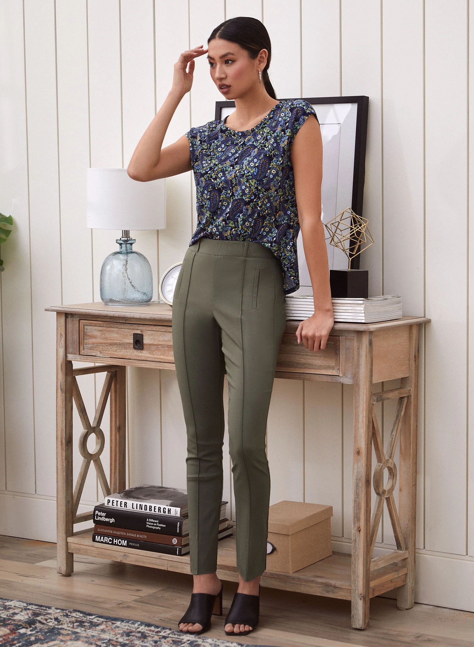 Pull-On Slim Leg Pants - Image 3