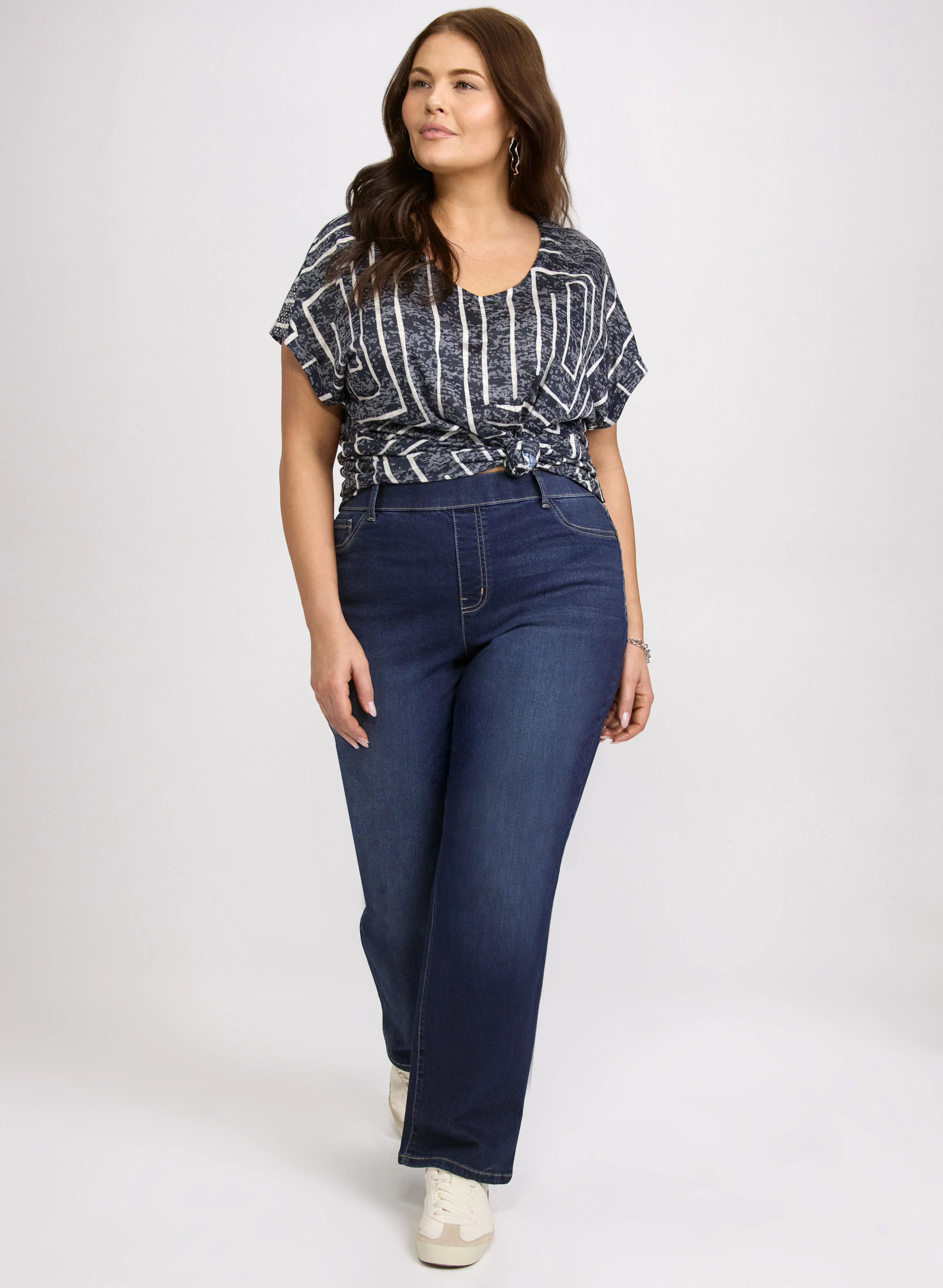 Pull-On Straight-Leg Jeans - Image 8