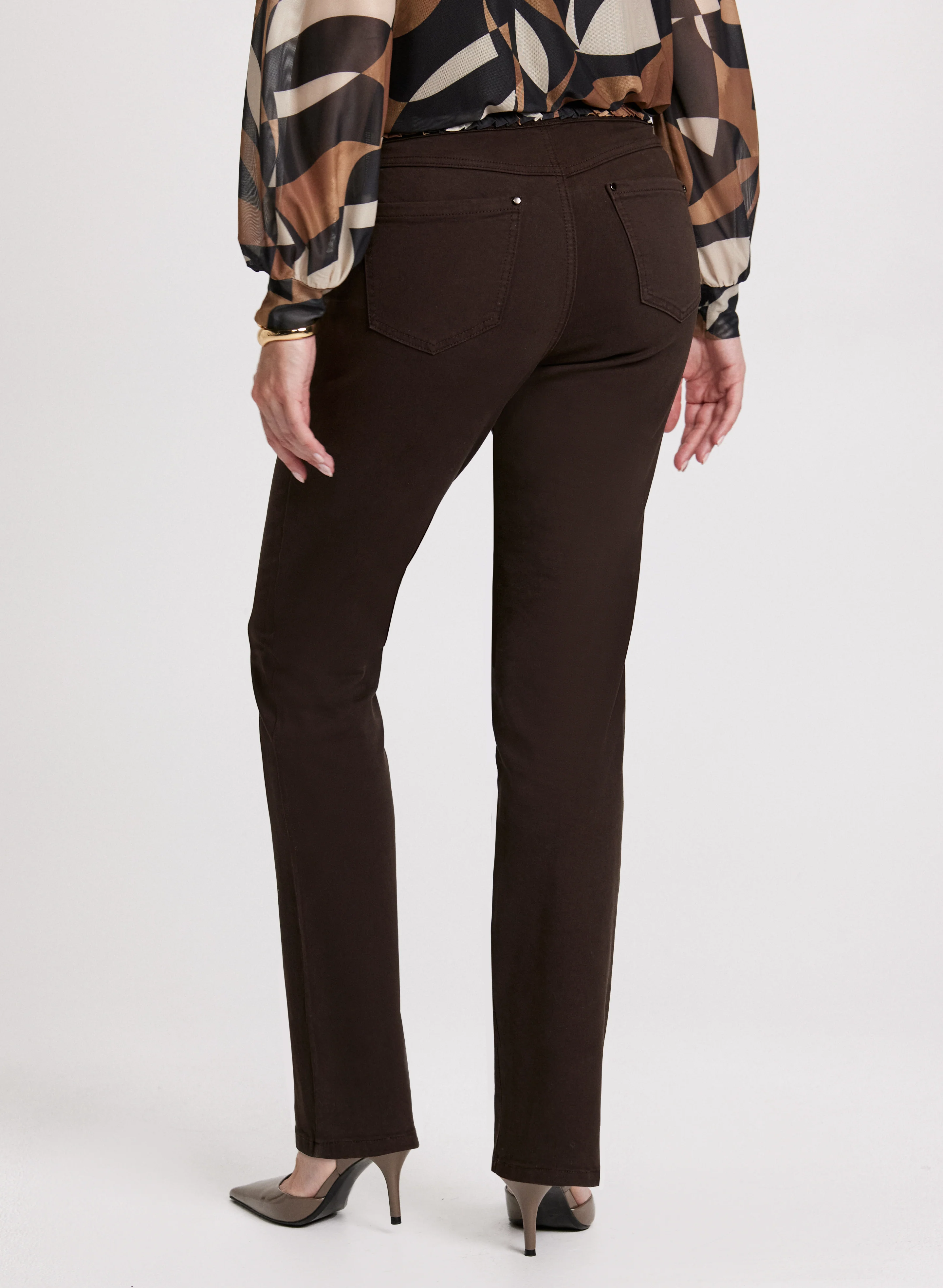 Pull-On Straight Leg Jeans - Image 2
