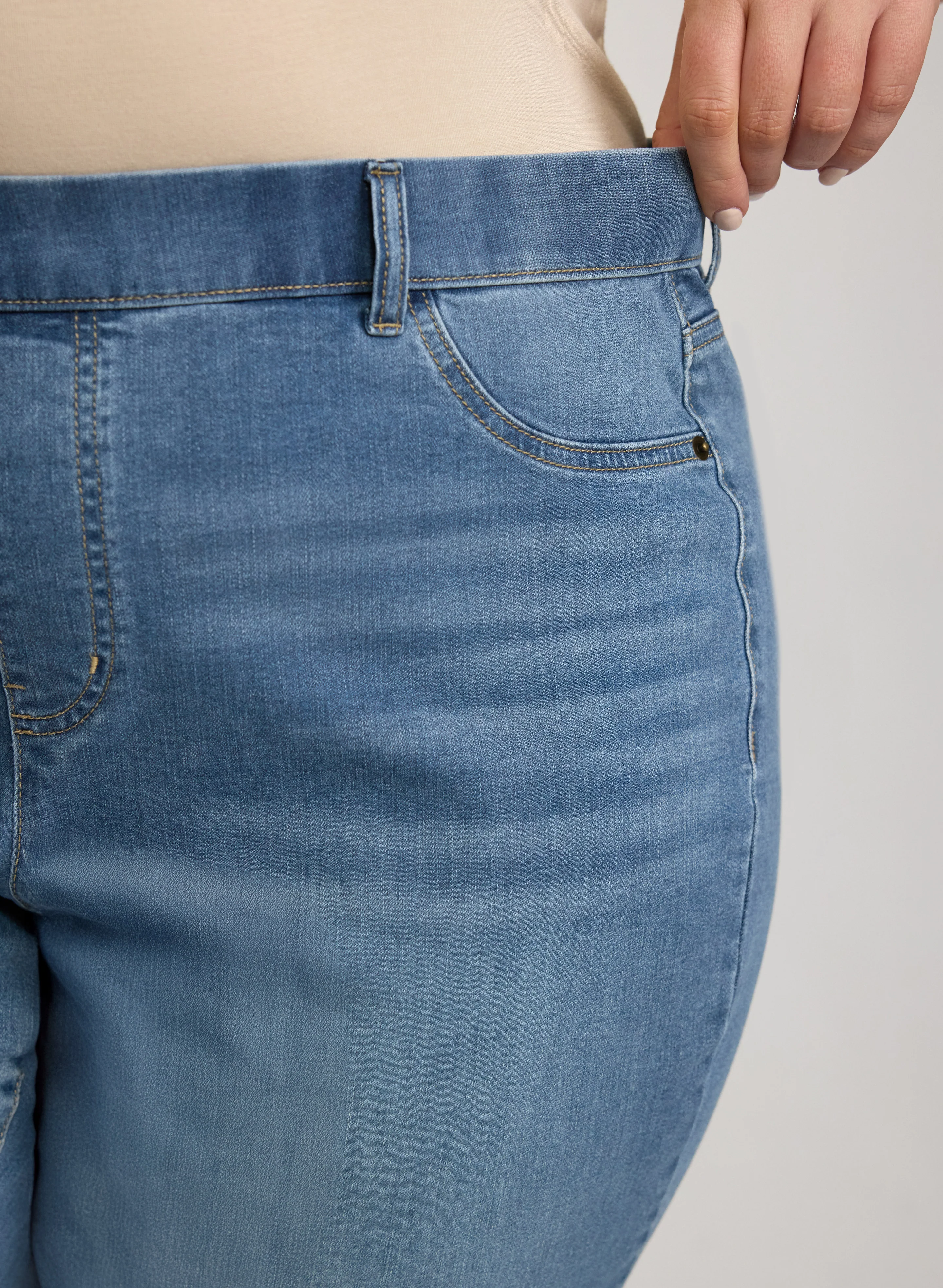 Pull-On Straight-Leg Jeans - Image 11