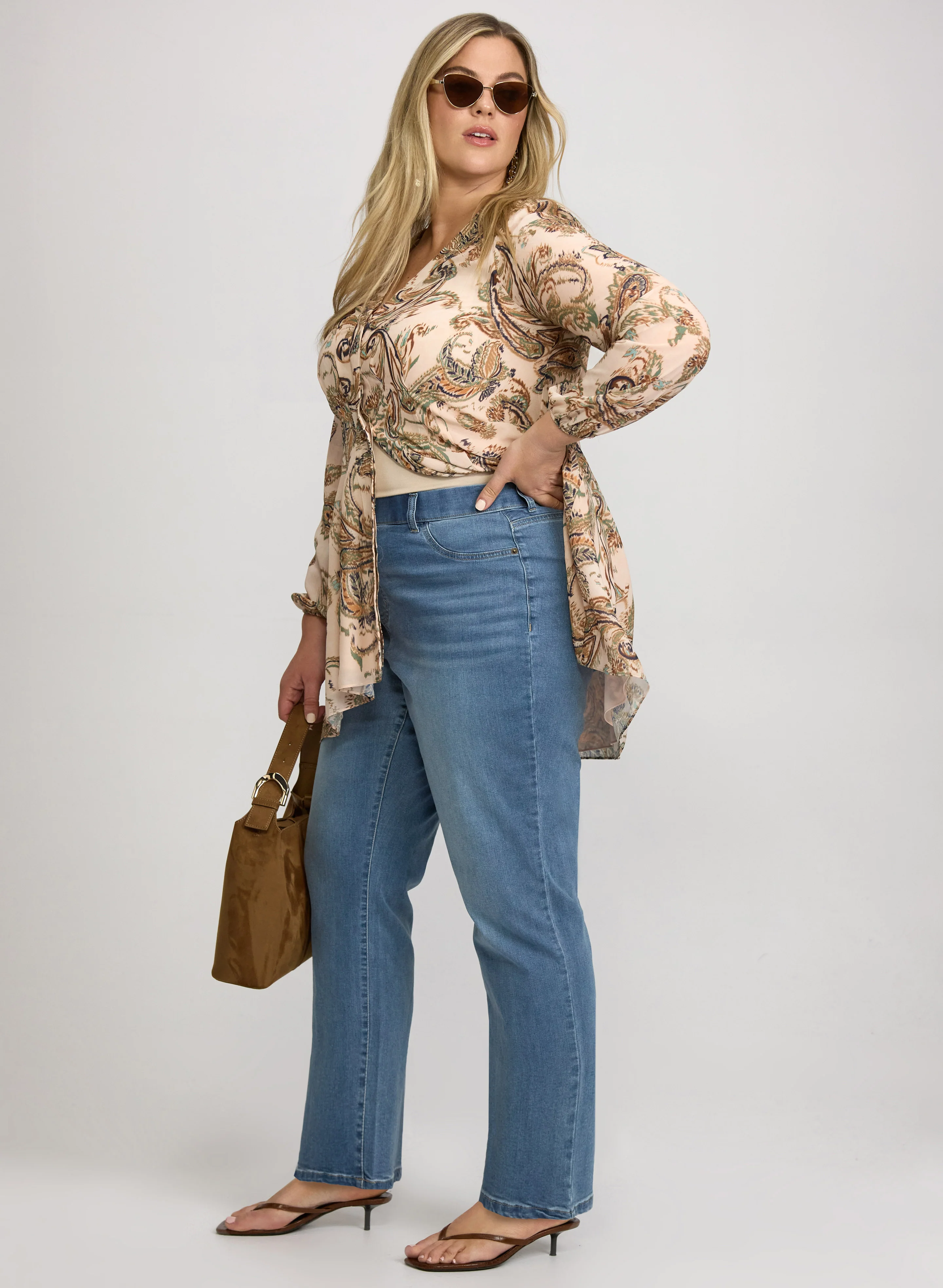 Pull-On Straight-Leg Jeans - Image 12