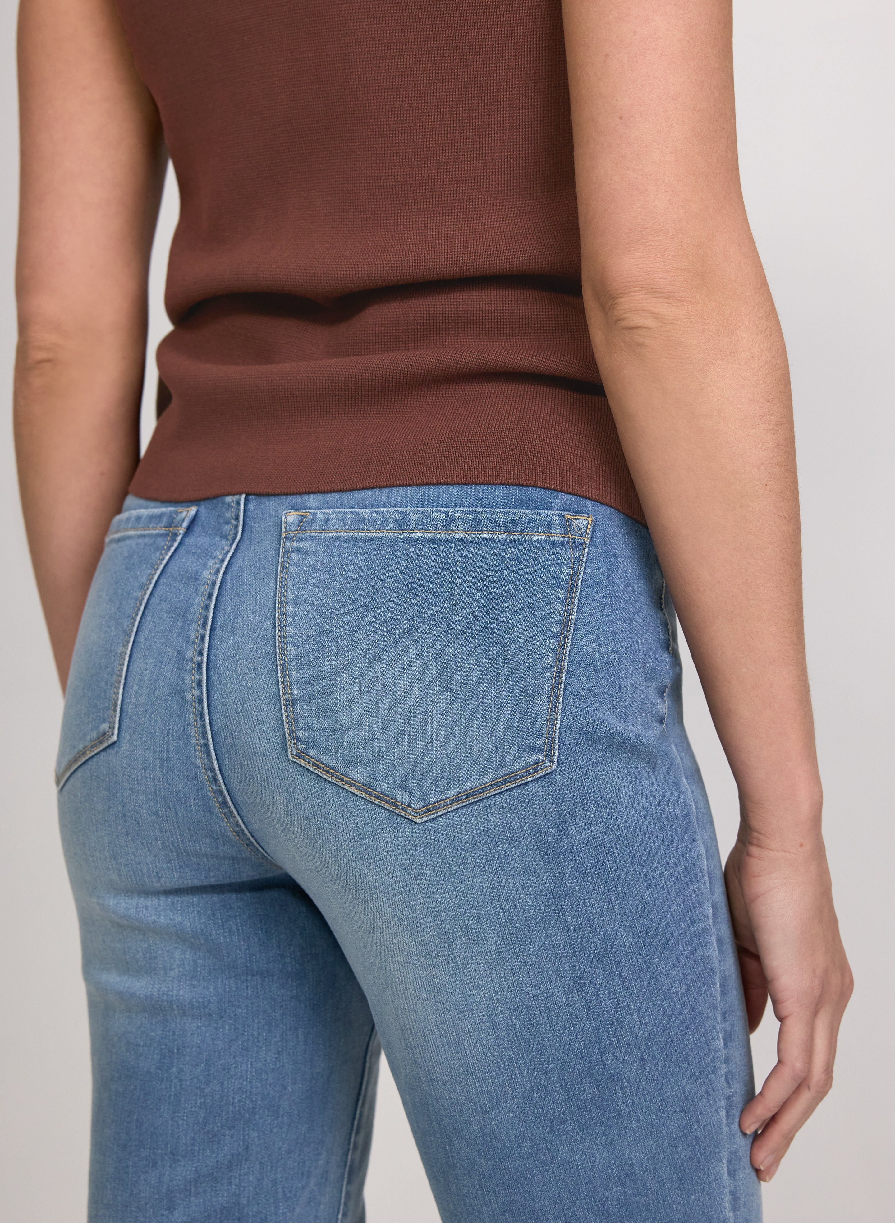 Pull-On Straight-Leg Jeans - Image 4