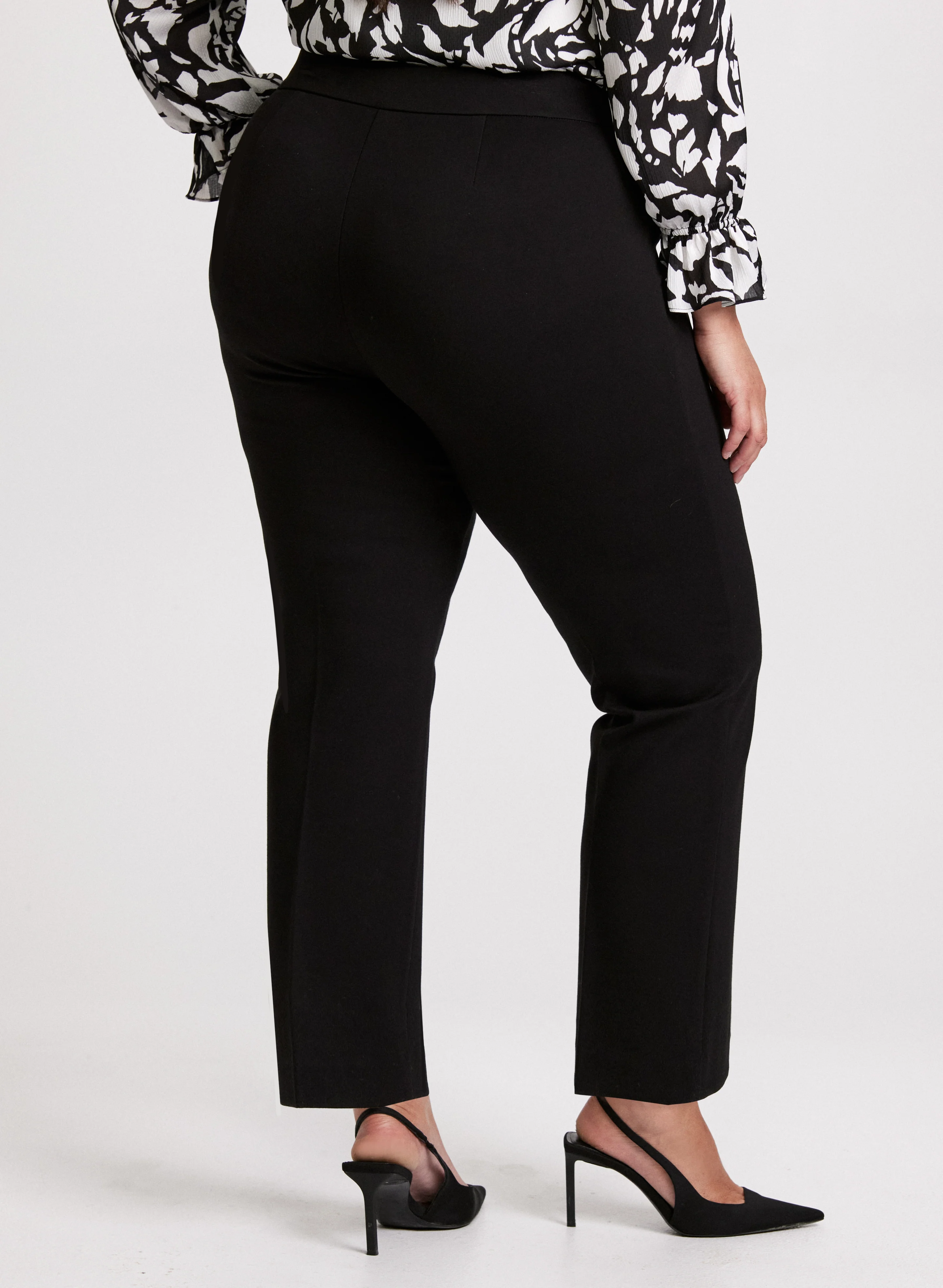 Sofia Pull-On Straight-Leg Pants - Image 2