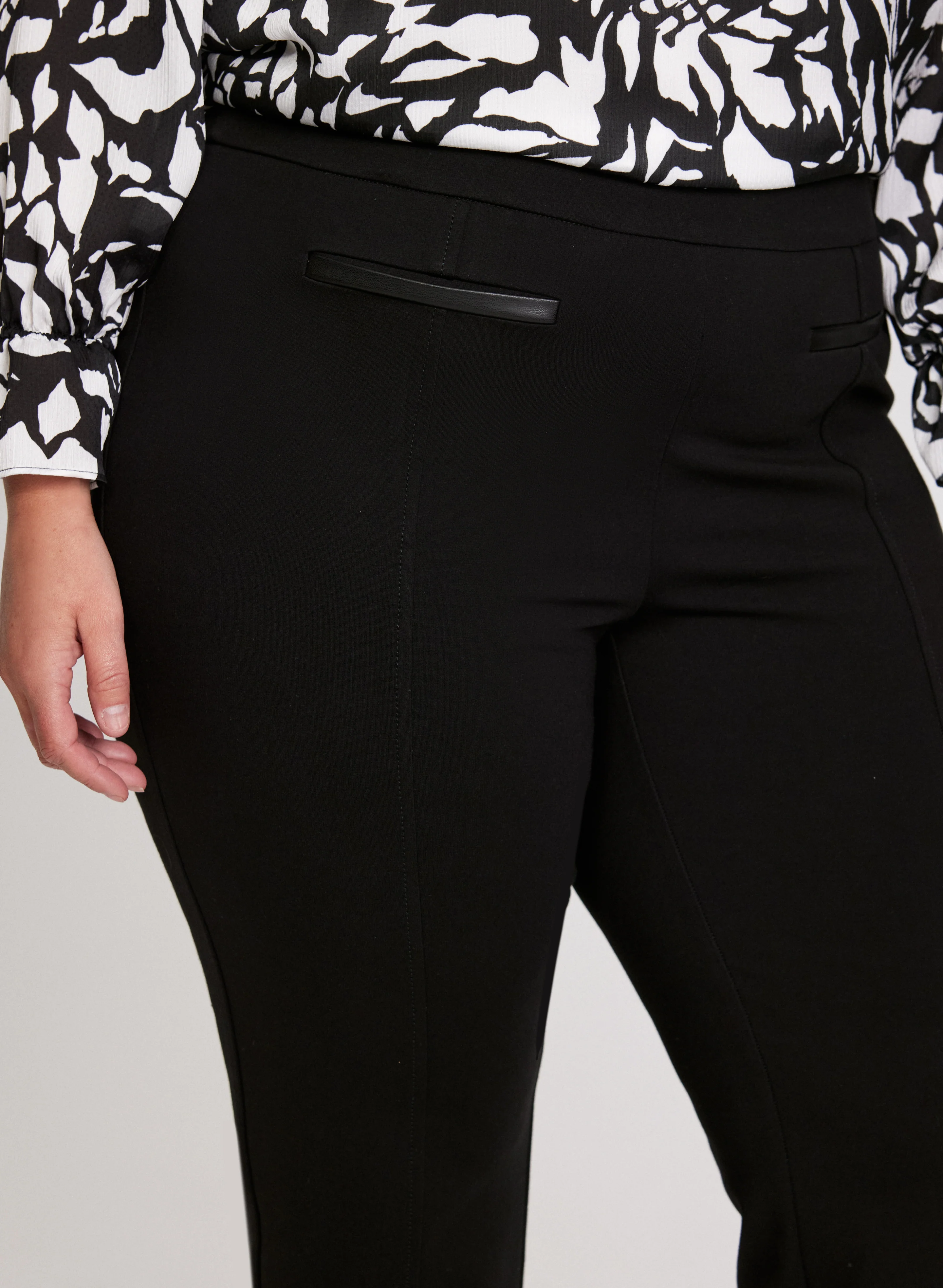 Sofia Pull-On Straight-Leg Pants - Image 5