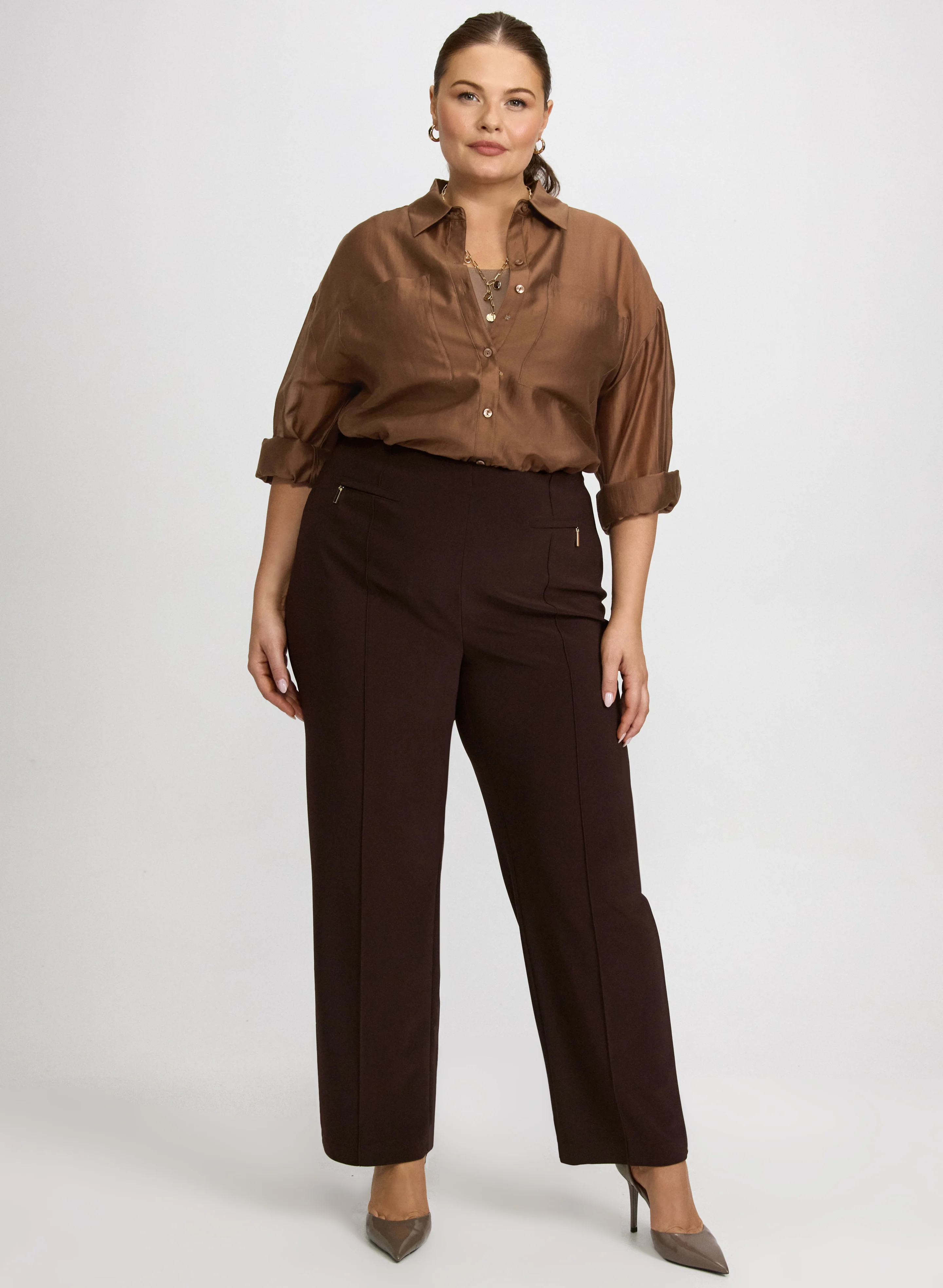 Pull-On Straight-Leg Pants - Image 3