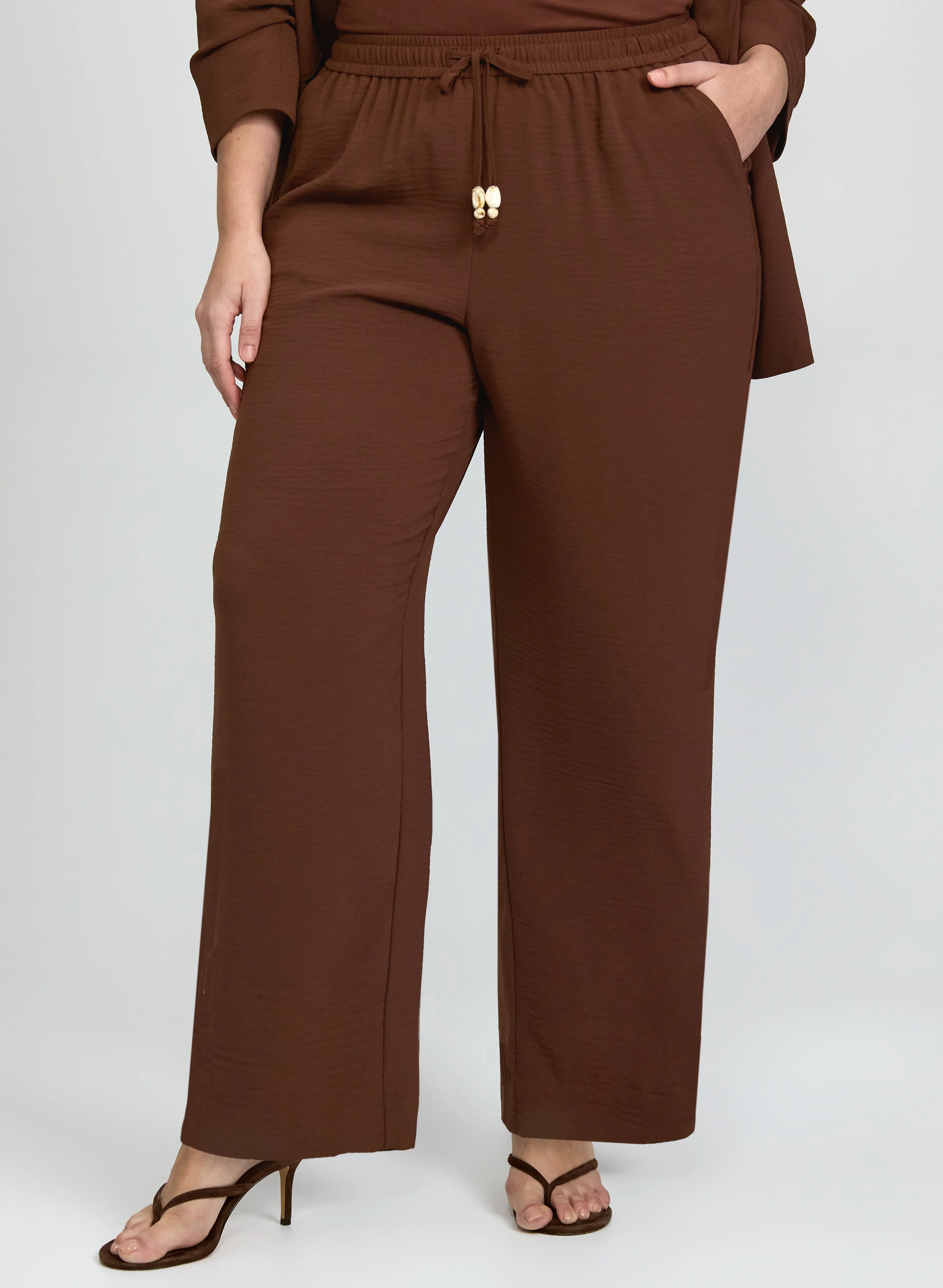 Pull-On Straight-Leg Pants