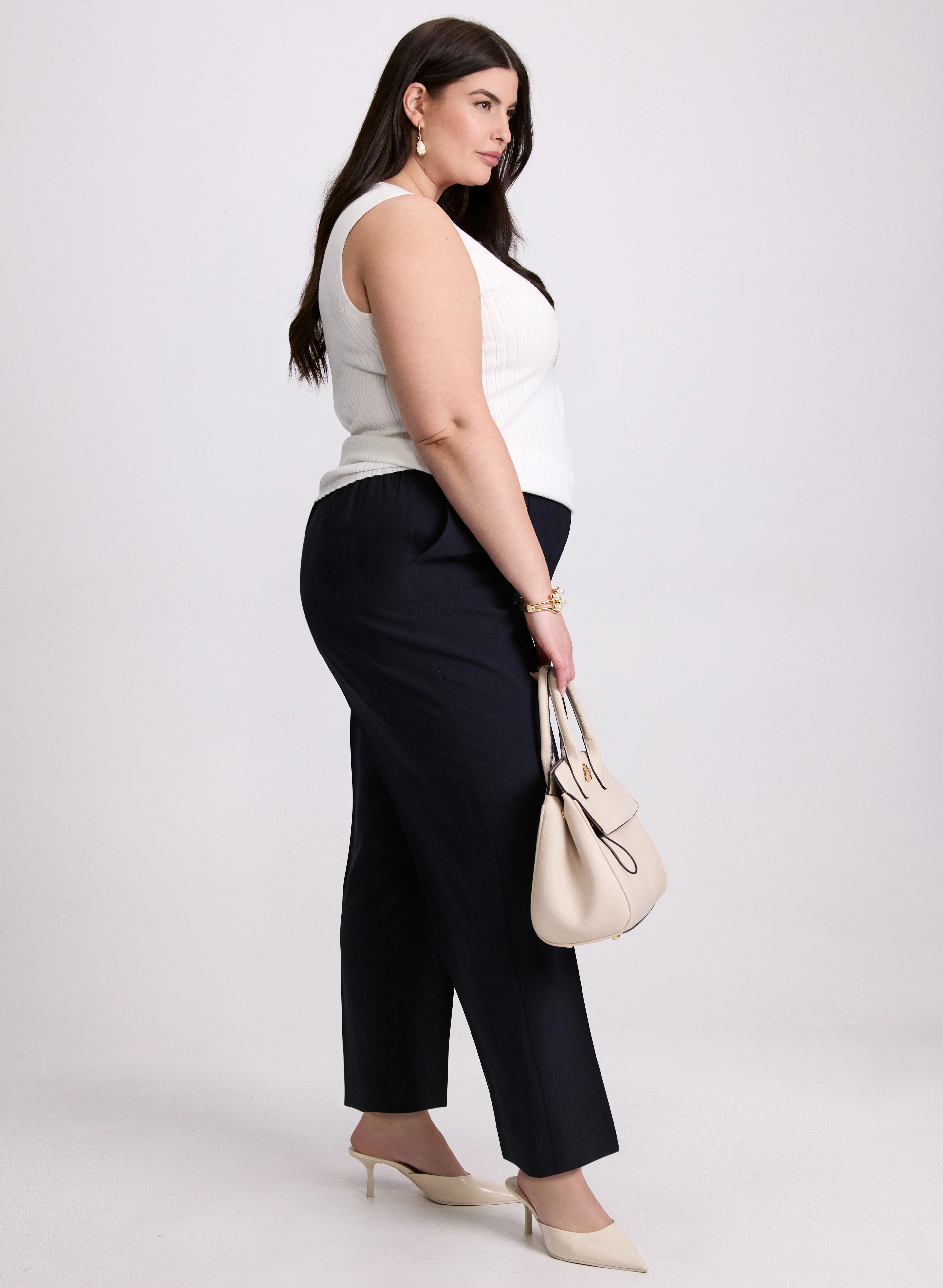 Pull-On Straight Leg Pants - Image 5