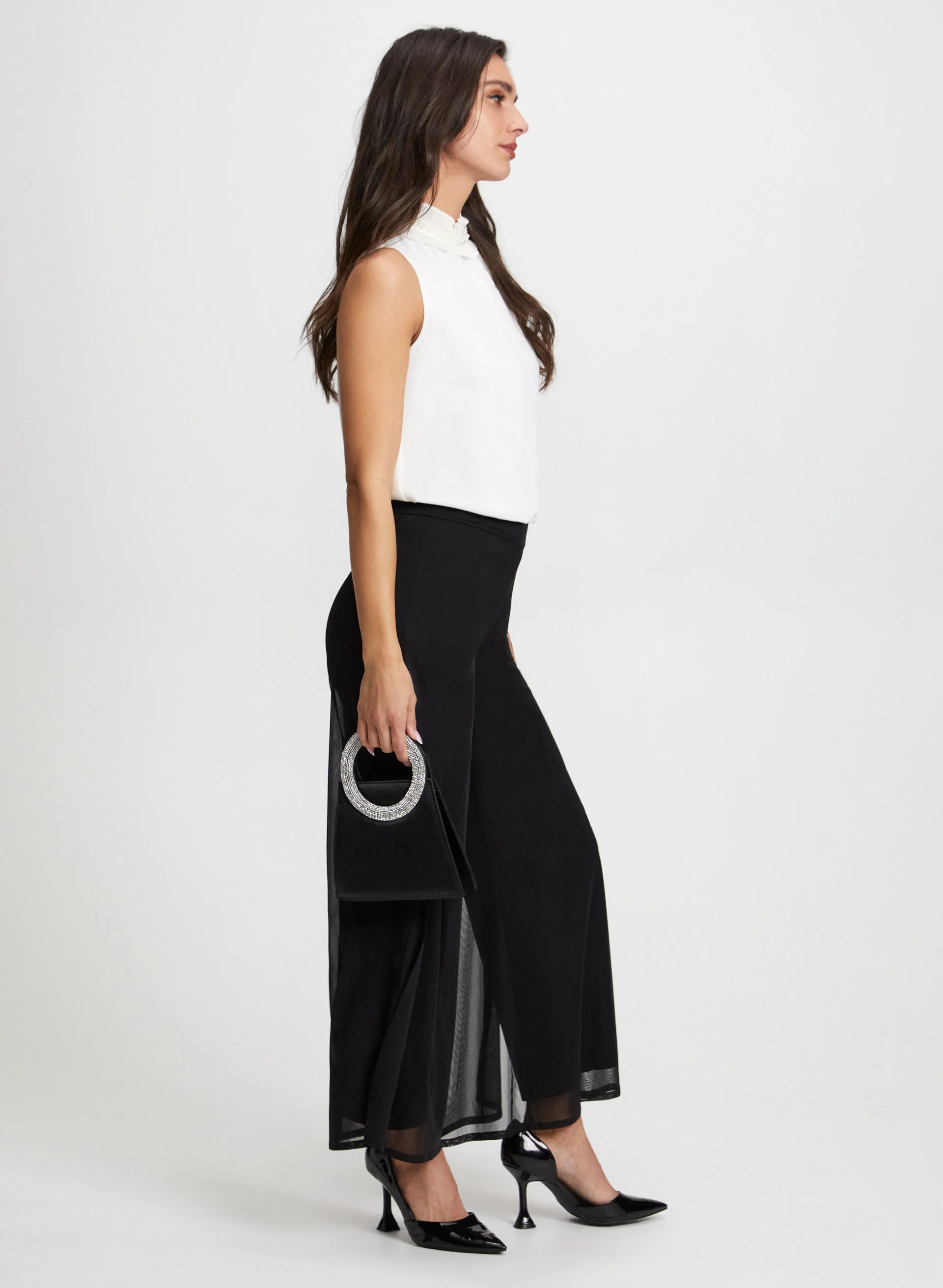 Olivia Chiffon Wide-Leg Pants - Regular - Image 5