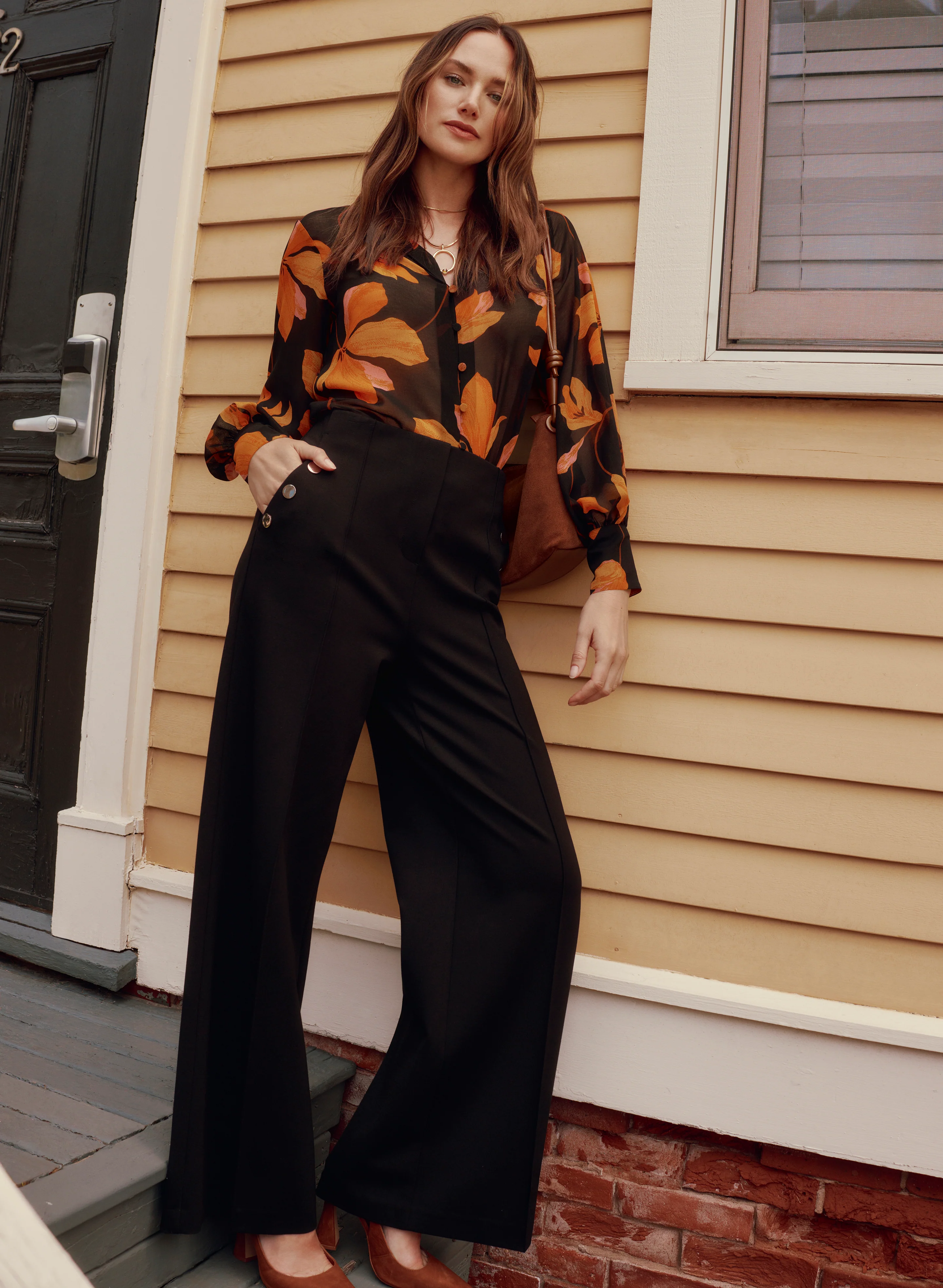 Pull-On Wide-Leg Pants - Image 3