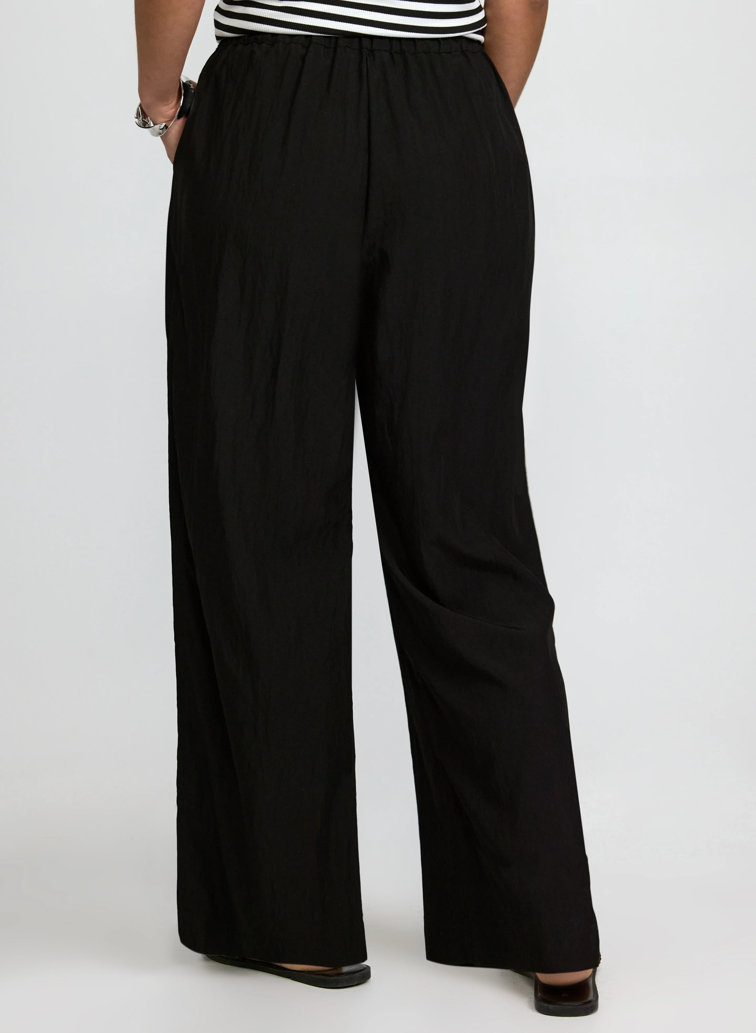 Pull-On Wide-Leg Pants - Image 2