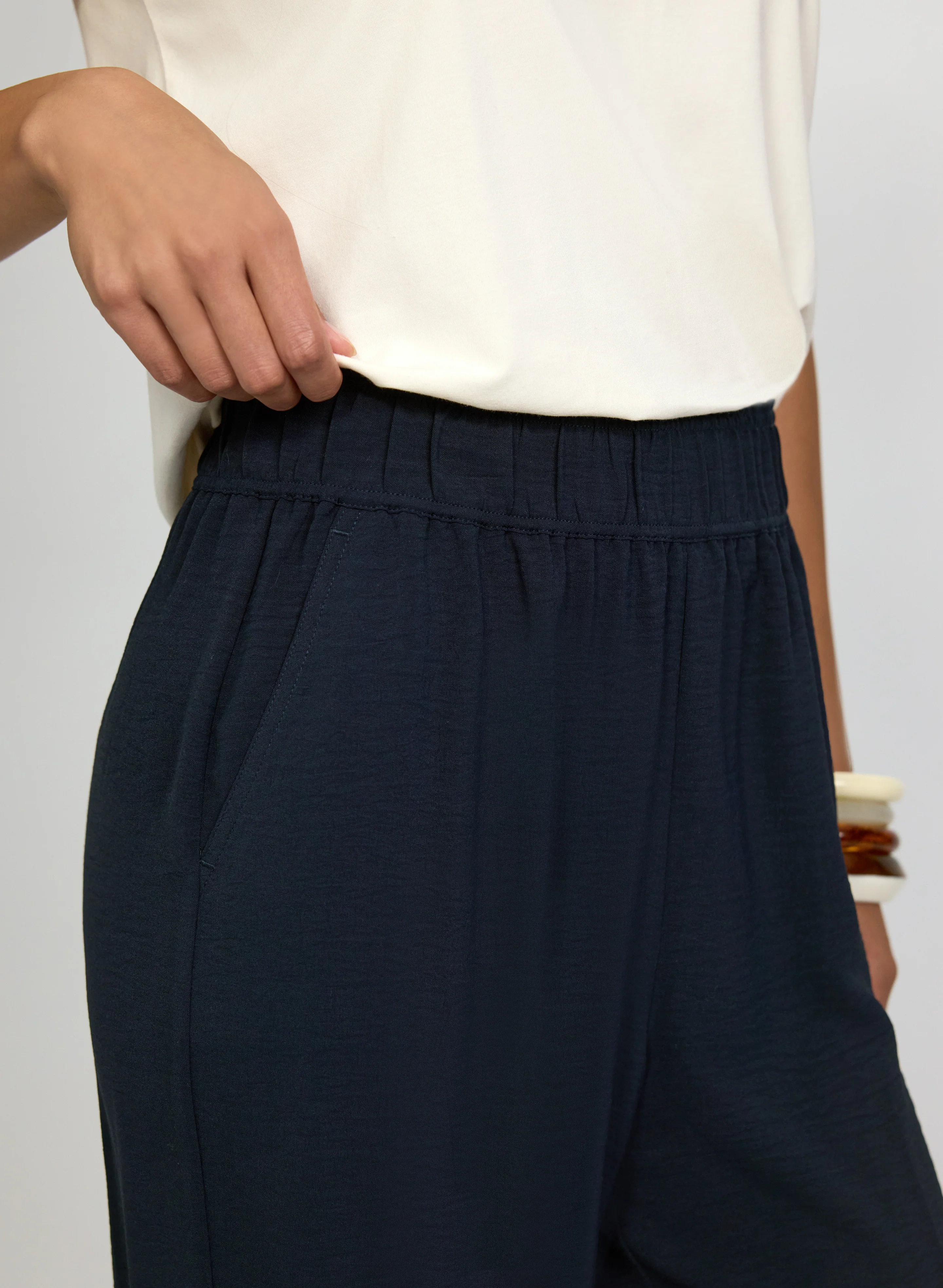 Pull-On Wide-Leg Pants - Image 2