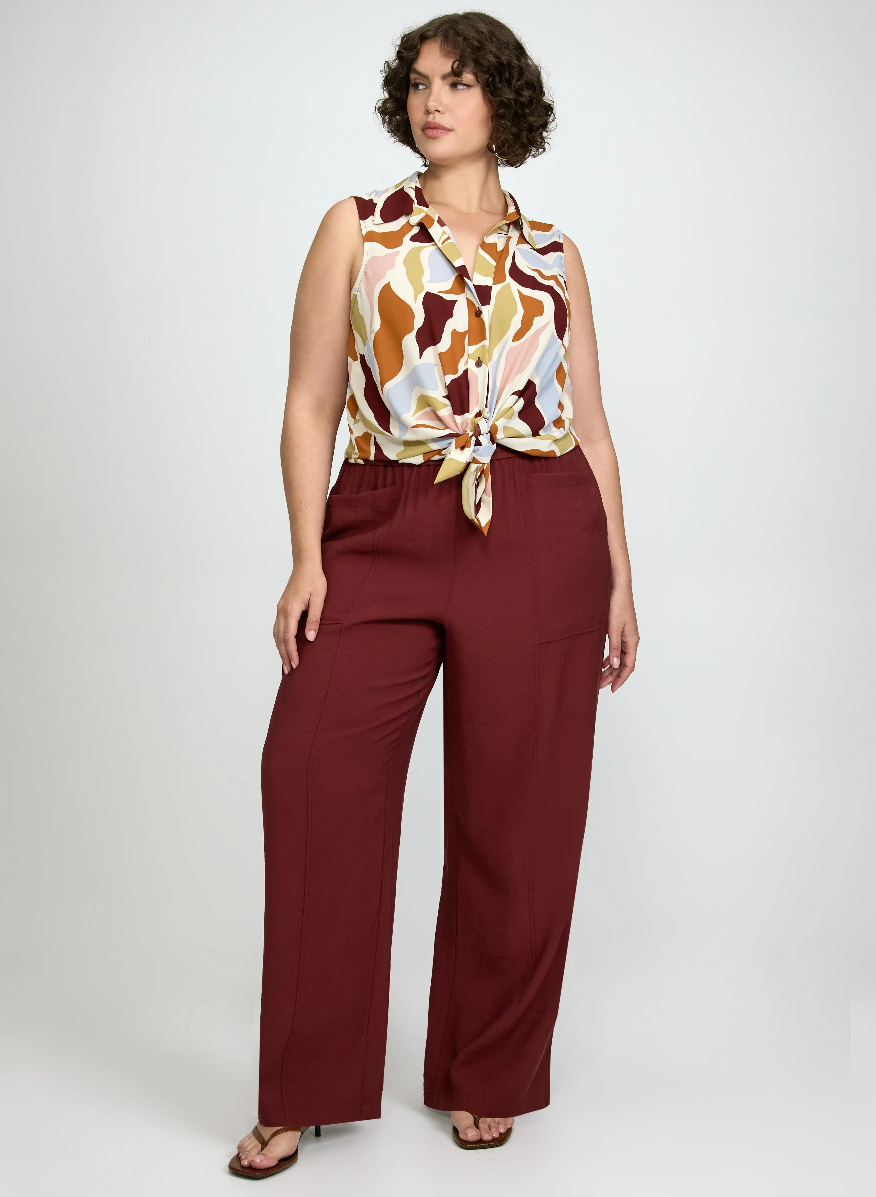 Pull-On Wide-Leg Pants - Image 4