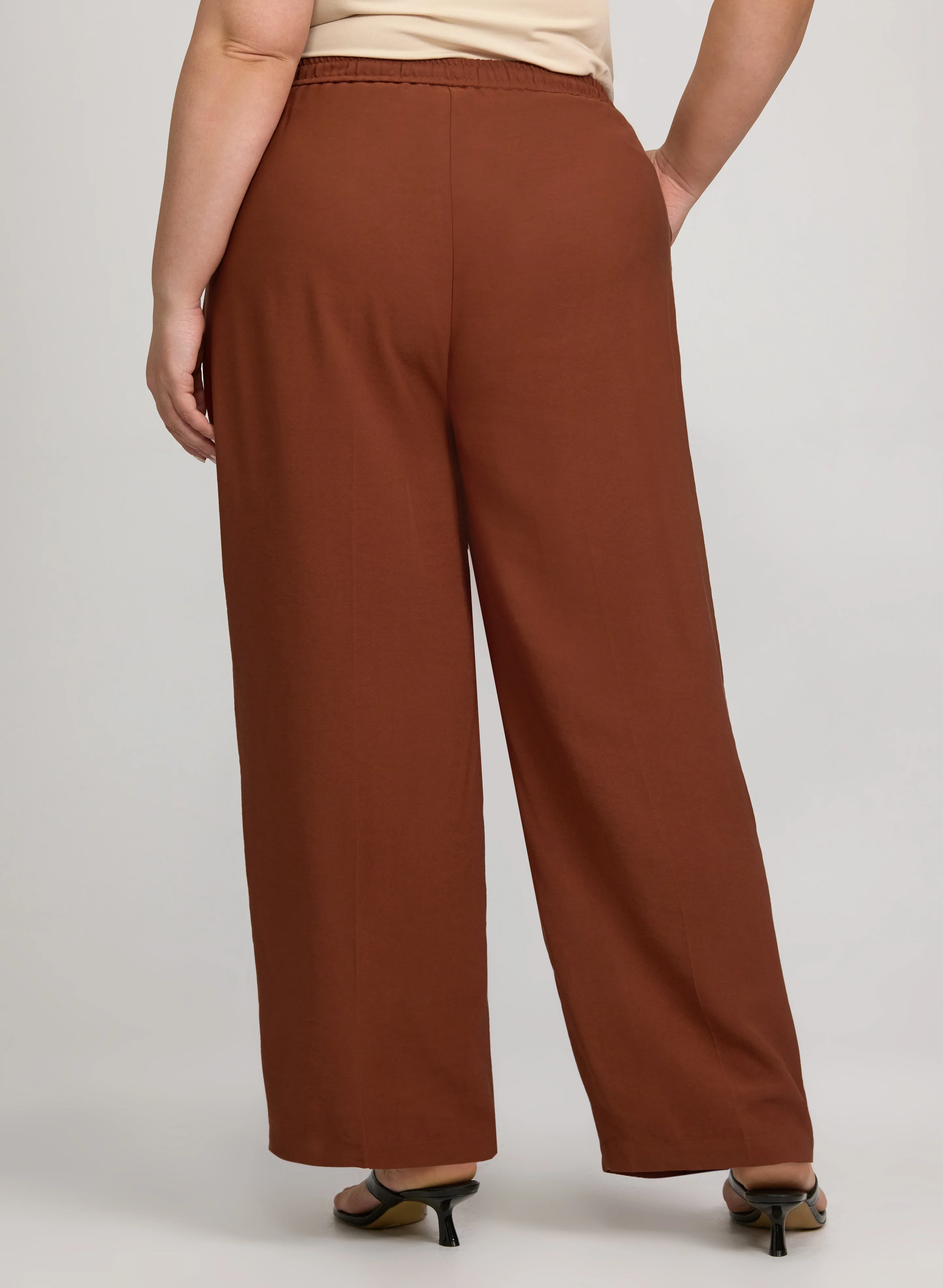 Pull-On Wide-Leg Pants - Image 2