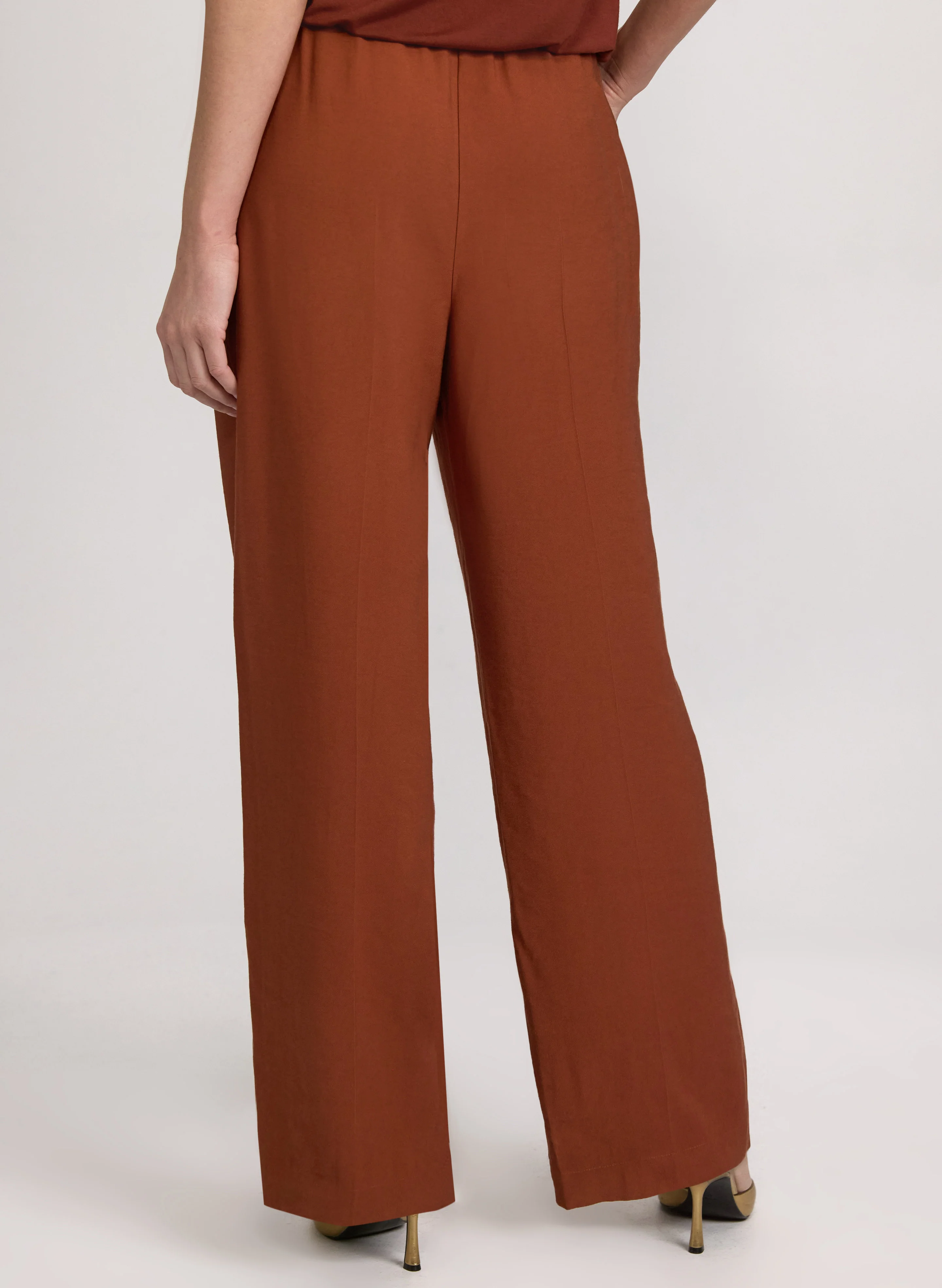 Pull-On Wide-Leg Pants - Image 2