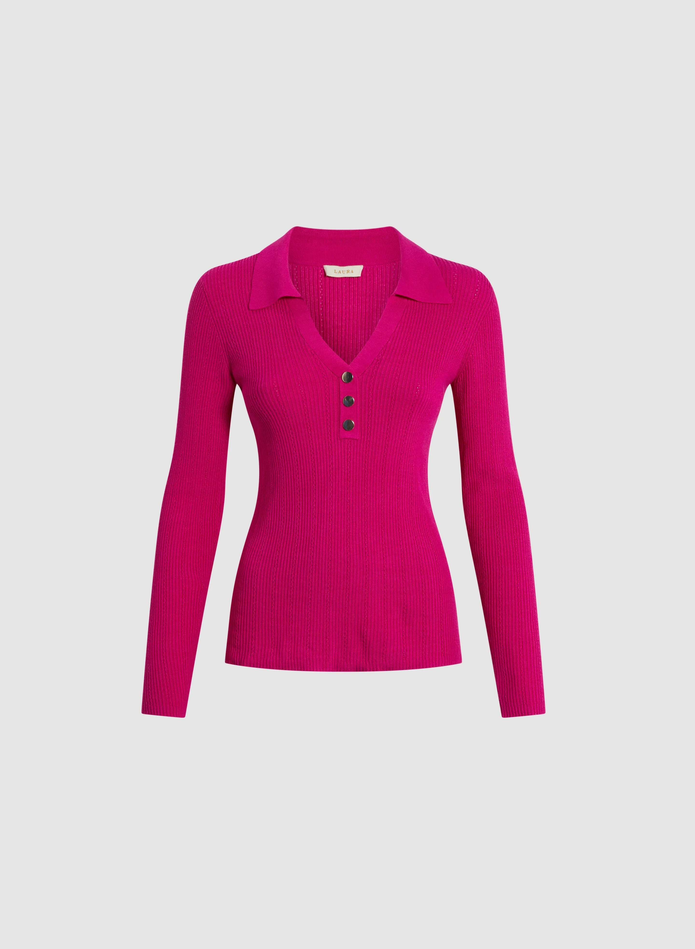 Pointelle Knit Sweater - Image 6