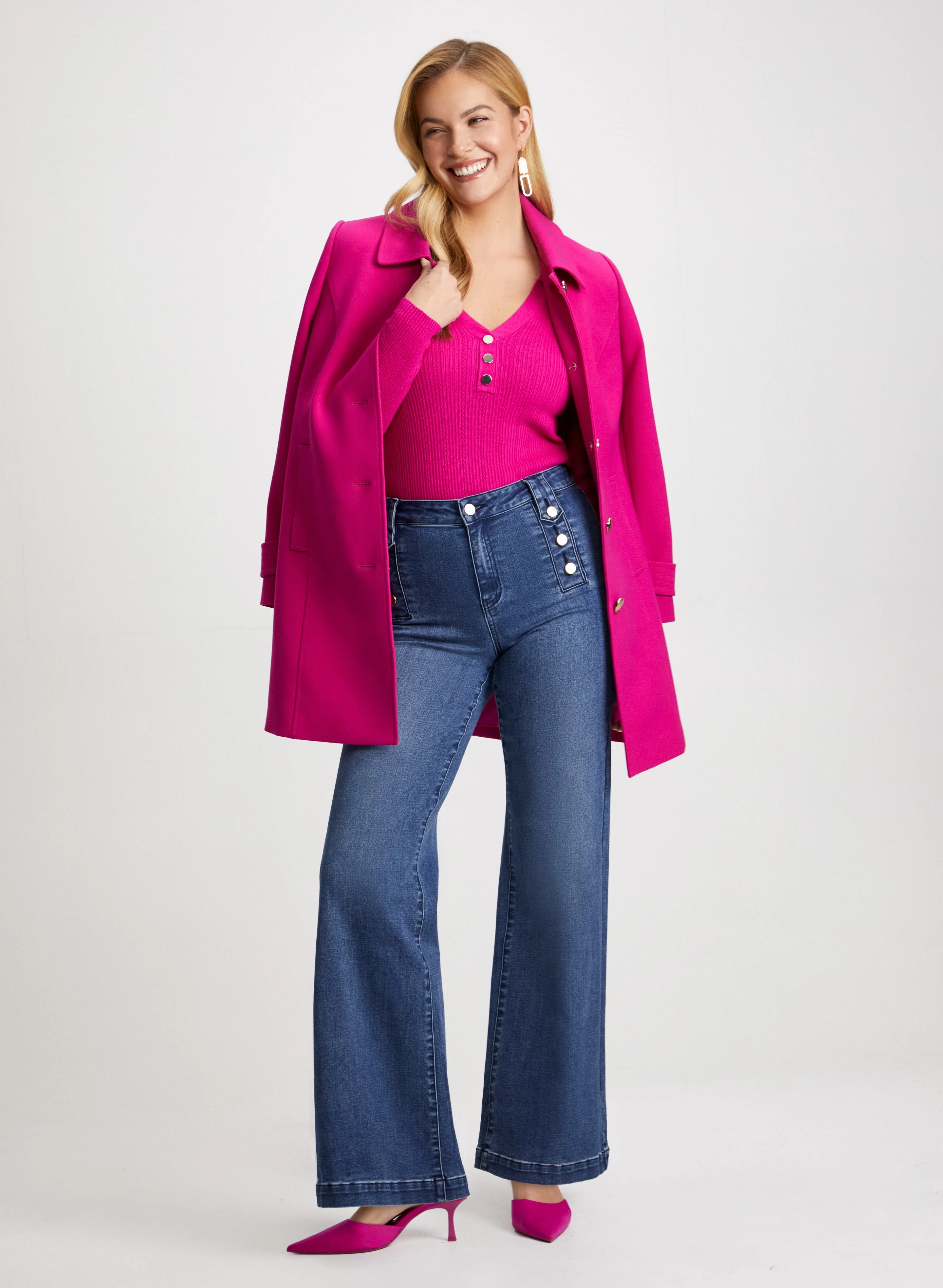 Pointelle Knit Sweater - Image 8