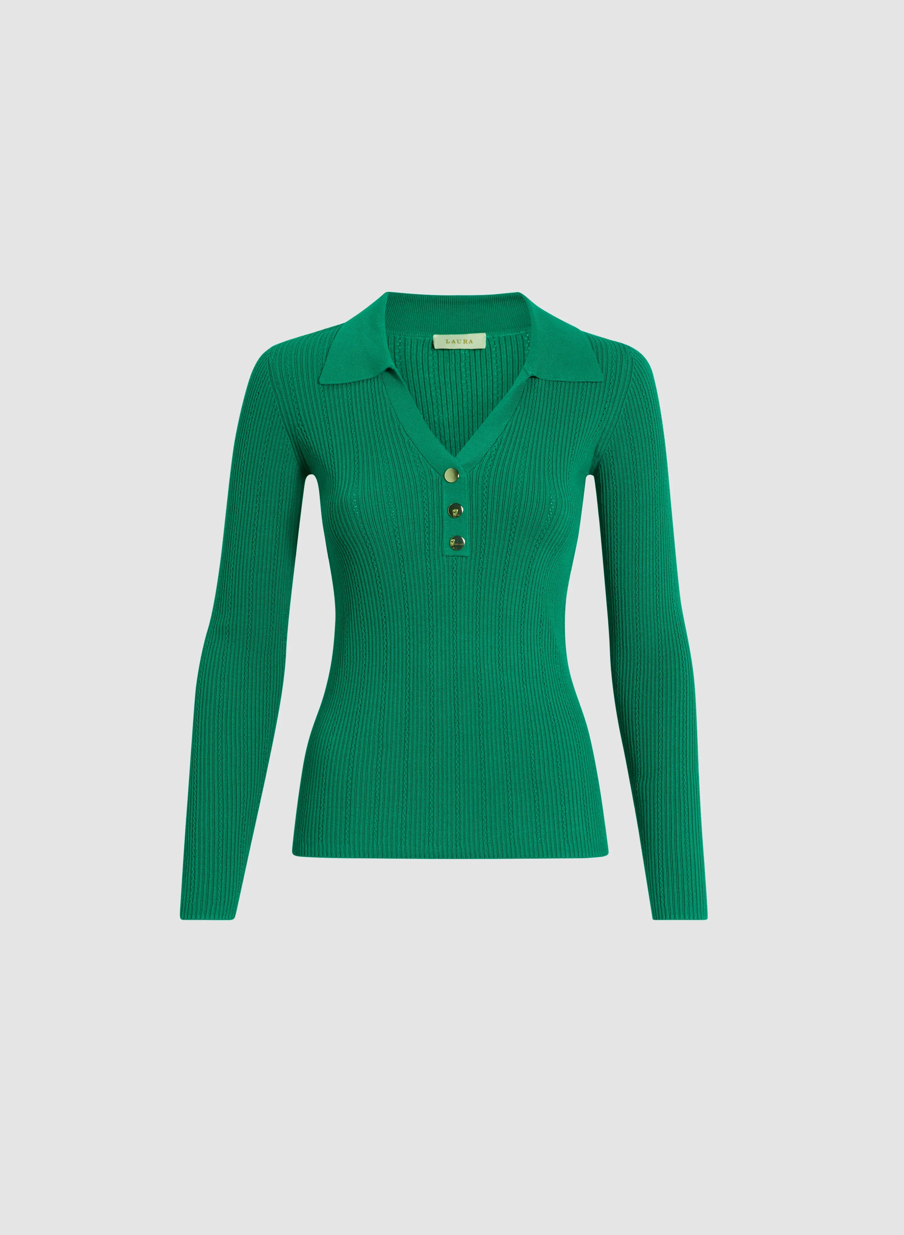 Pointelle Knit Sweater - Image 6