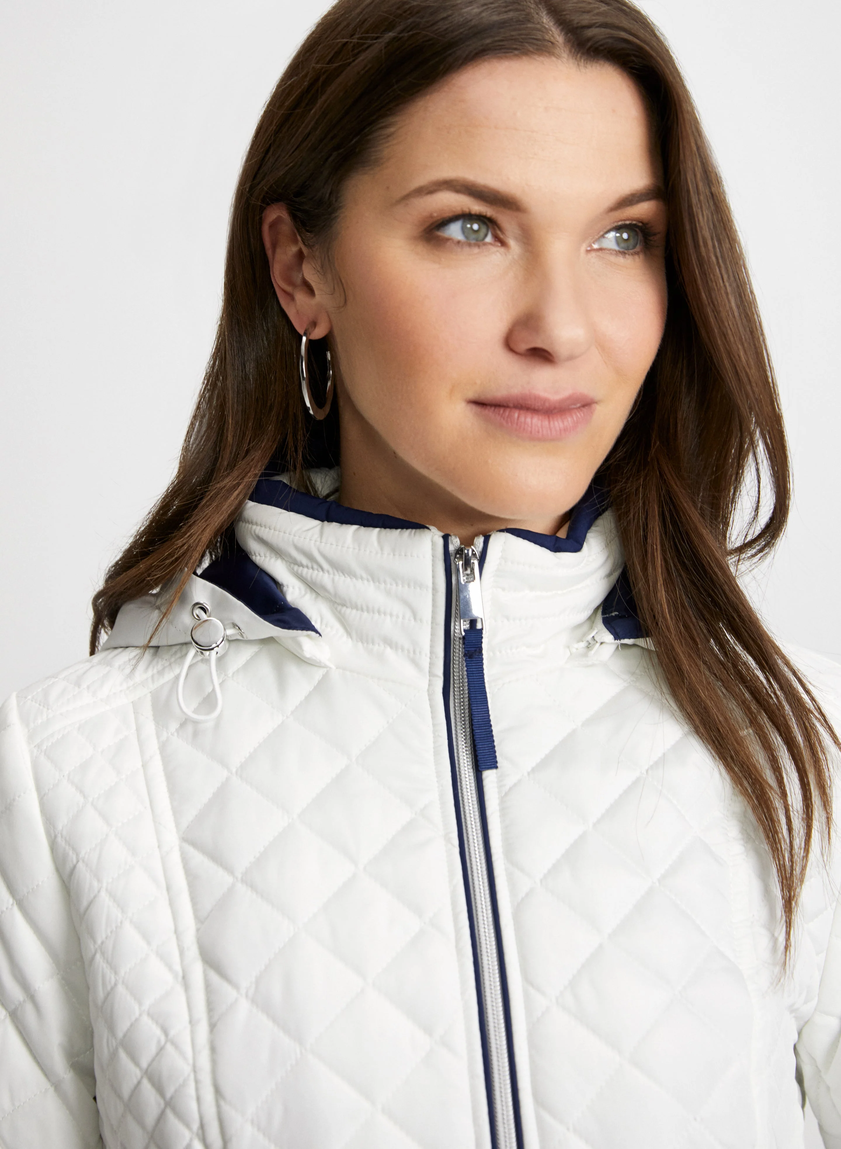 Diamond Quilted Coat - Image 4