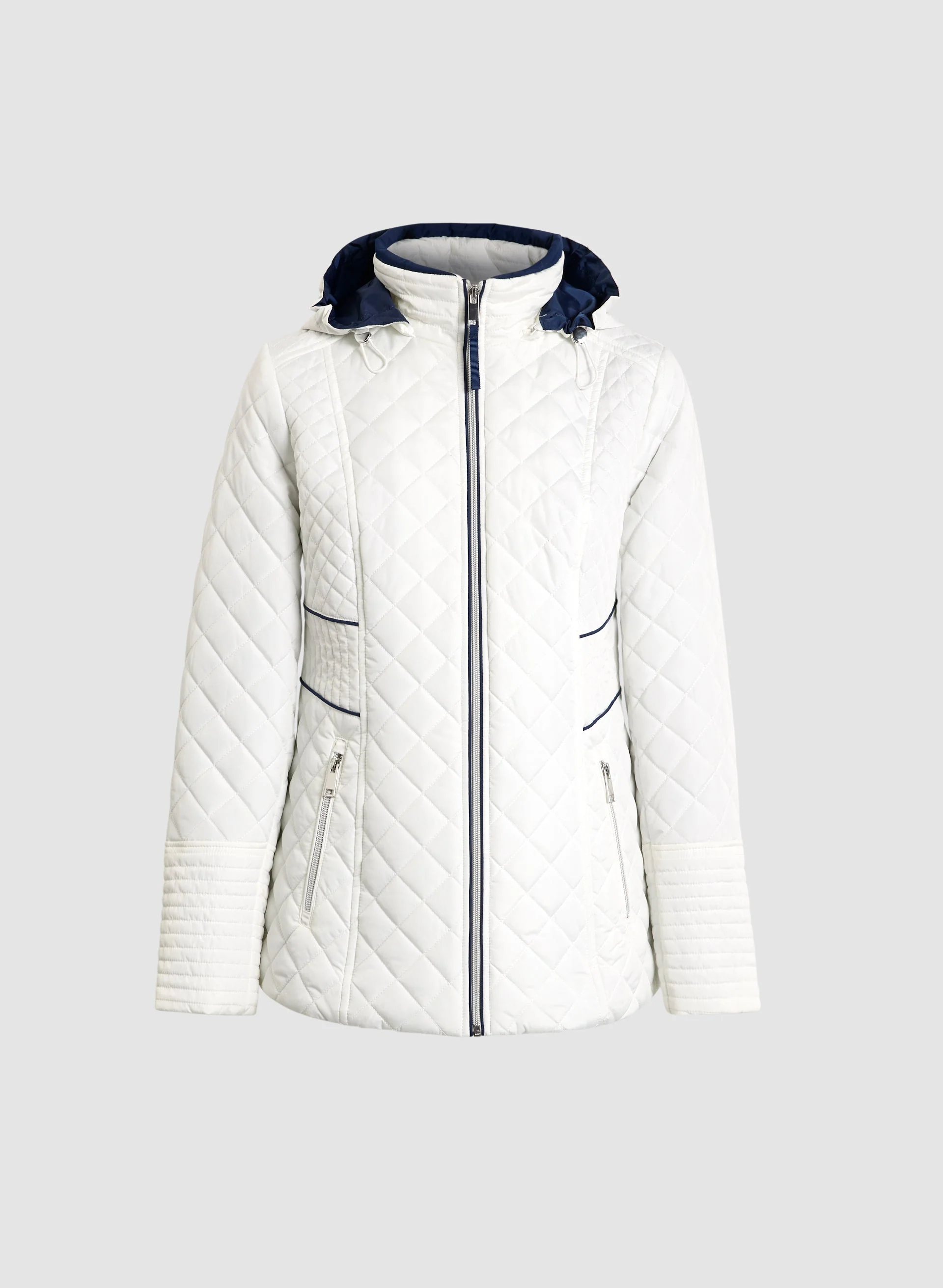 Diamond Quilted Coat - Image 6