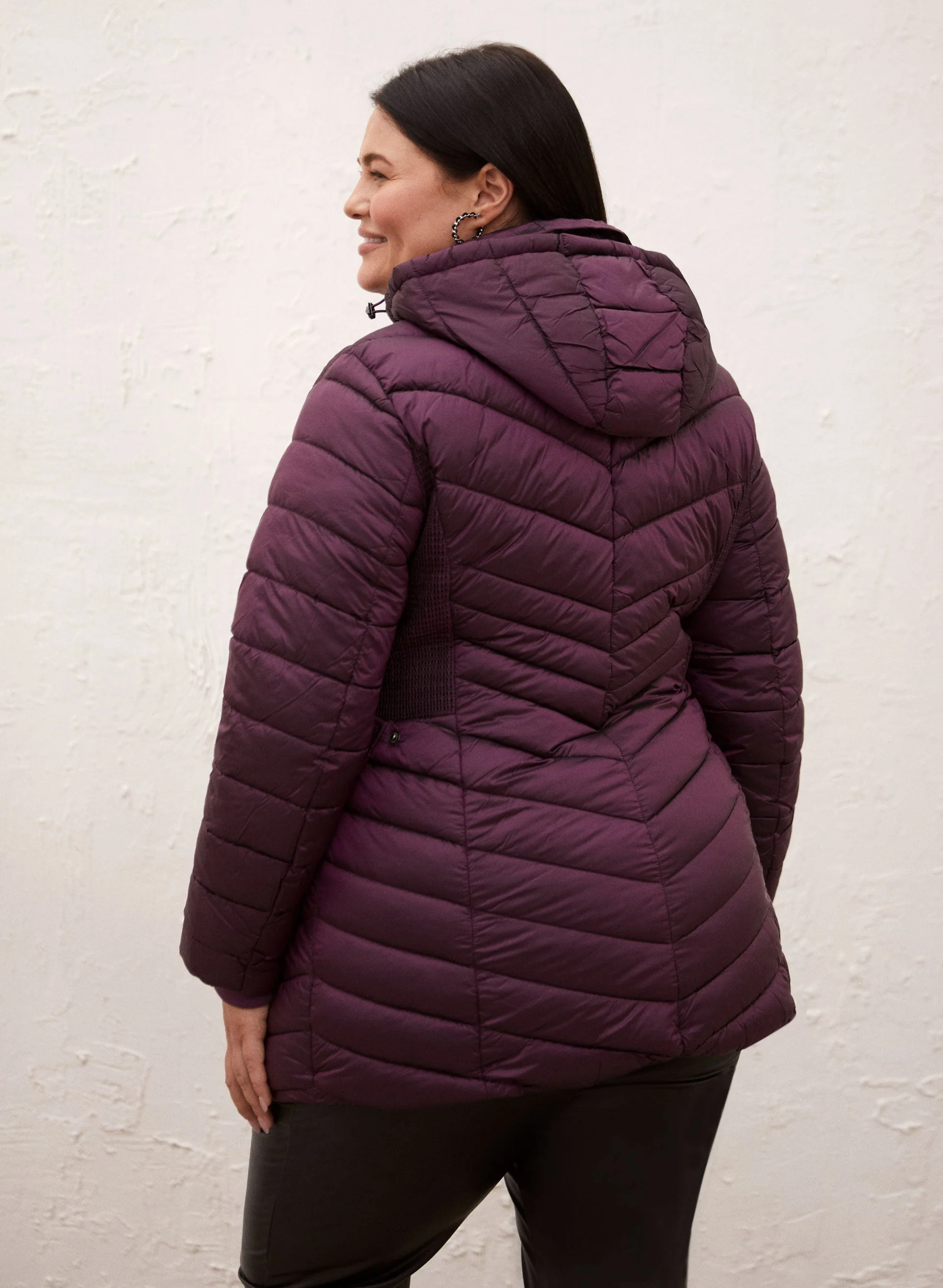 Quilted Vegan Down Coat - Image 2