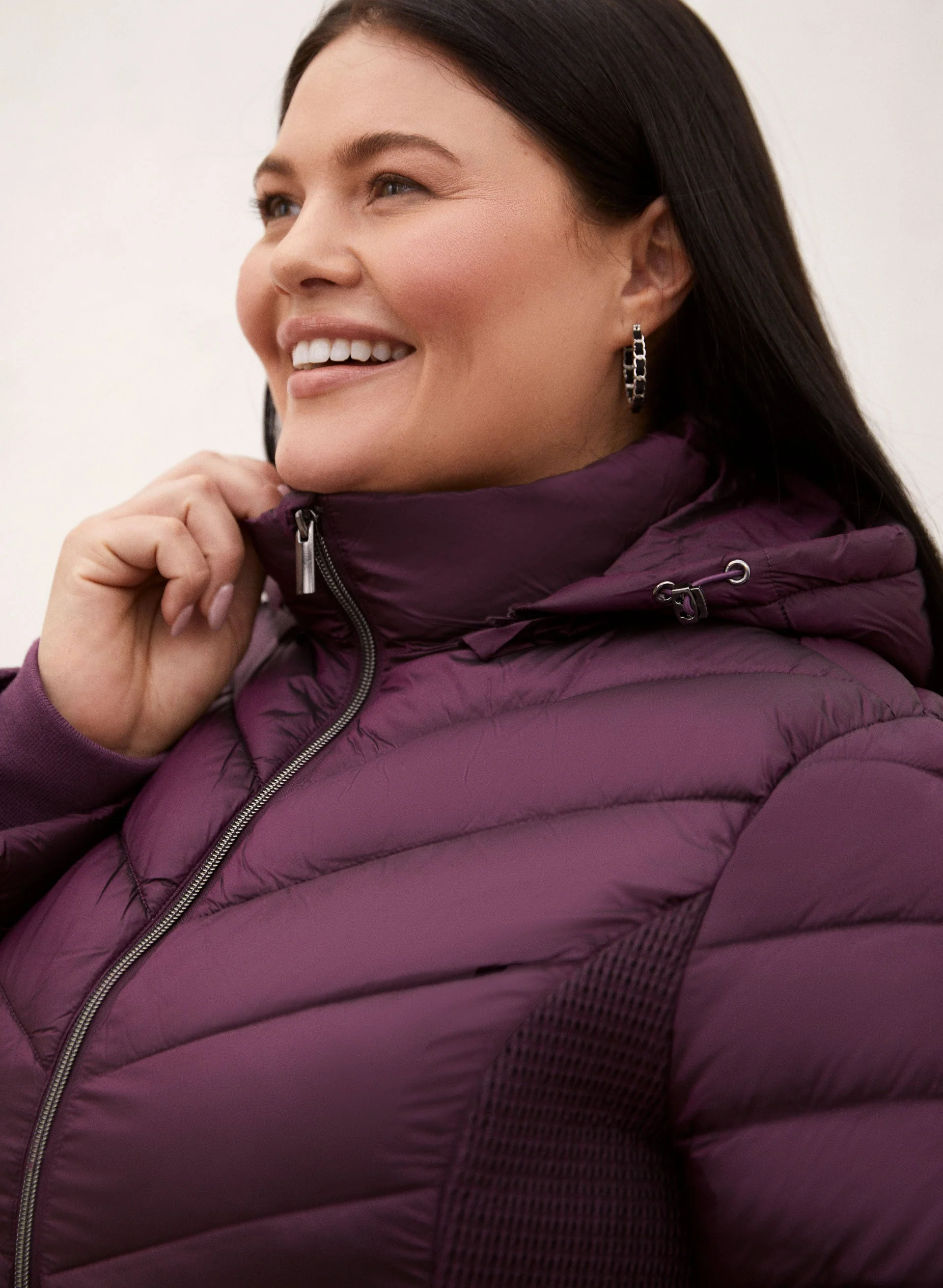 Quilted Vegan Down Coat - Image 4