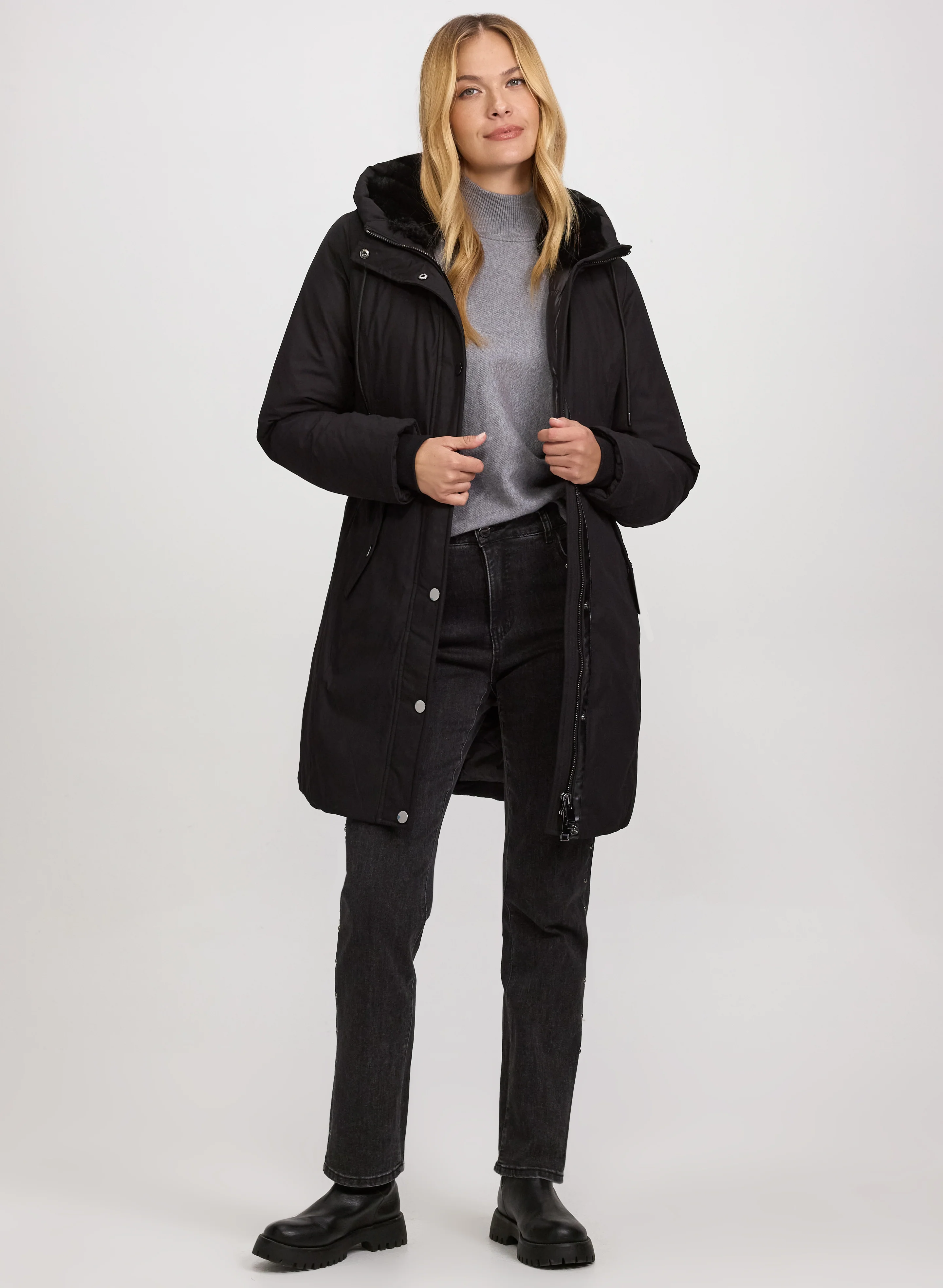 Quilted Water-Repellent Coat - Image 2
