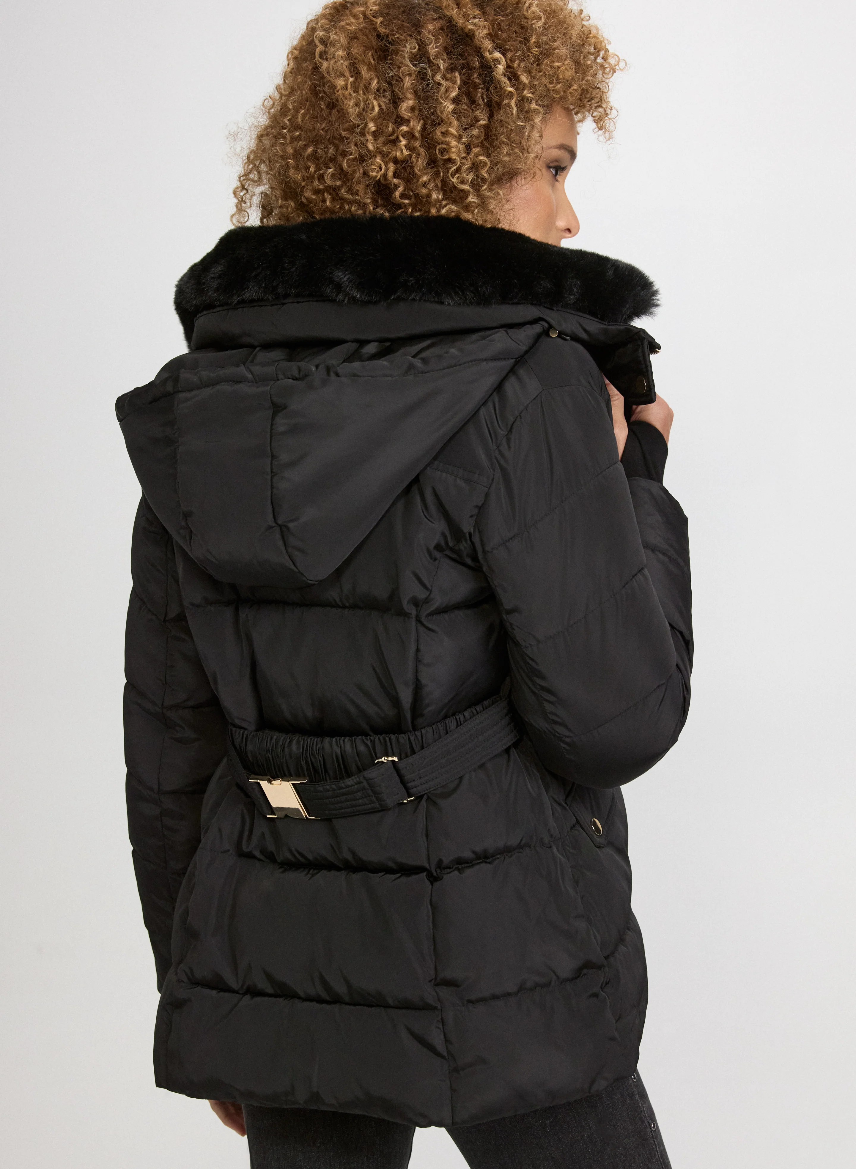 Quilted Zip Coat - Image 4