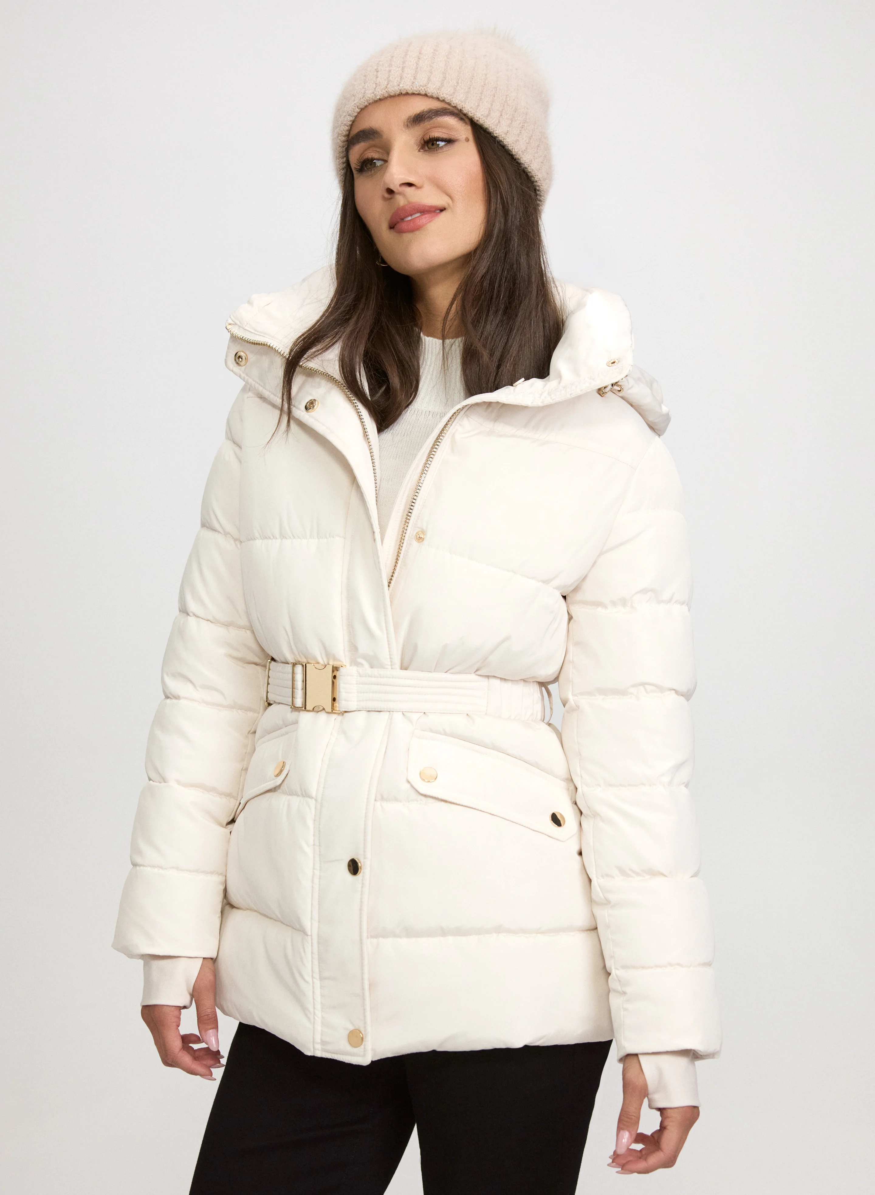 Quilted Zip Coat - Image 9