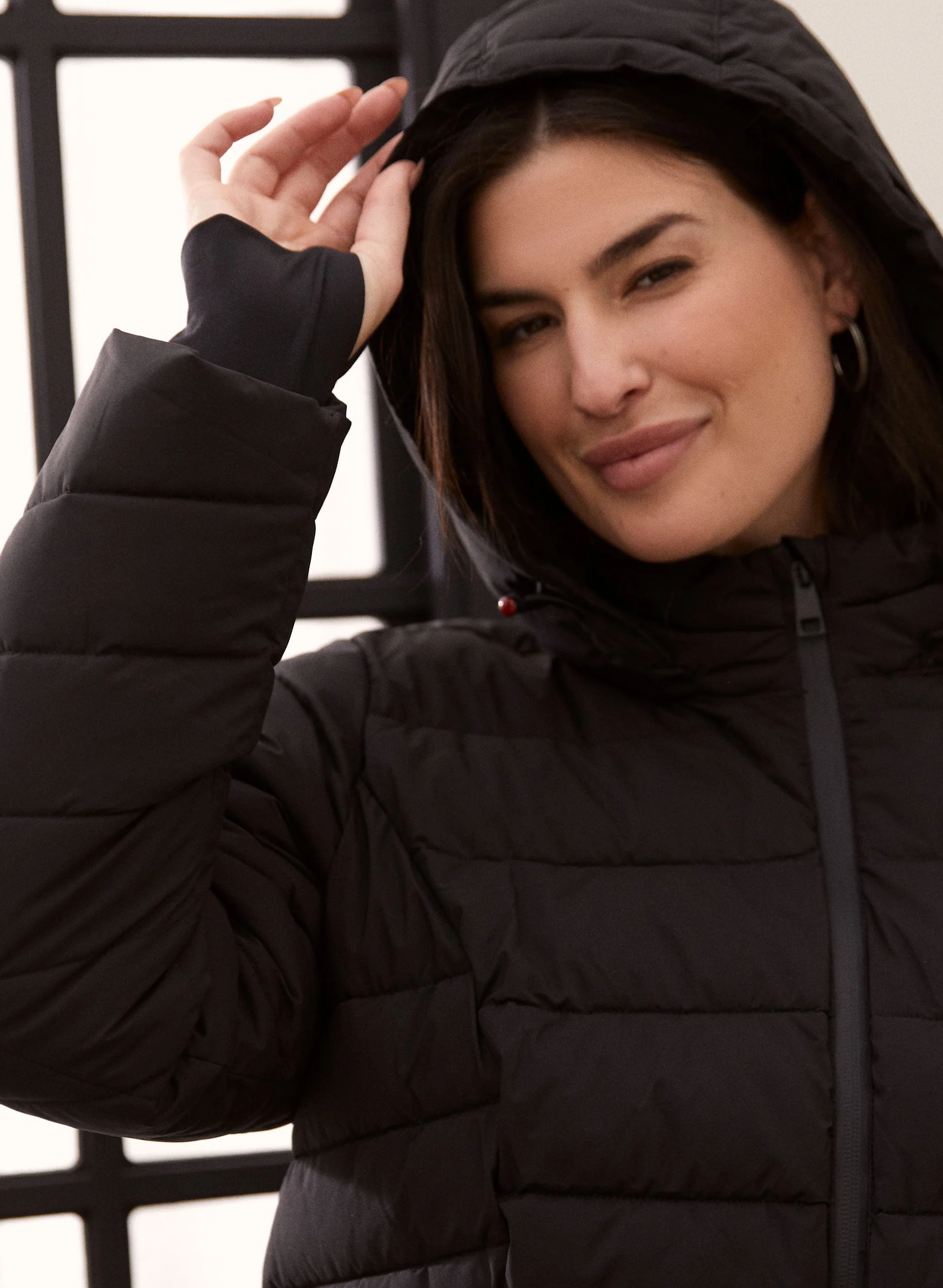 Recycled Stretch Vegan Down Coat - Image 2