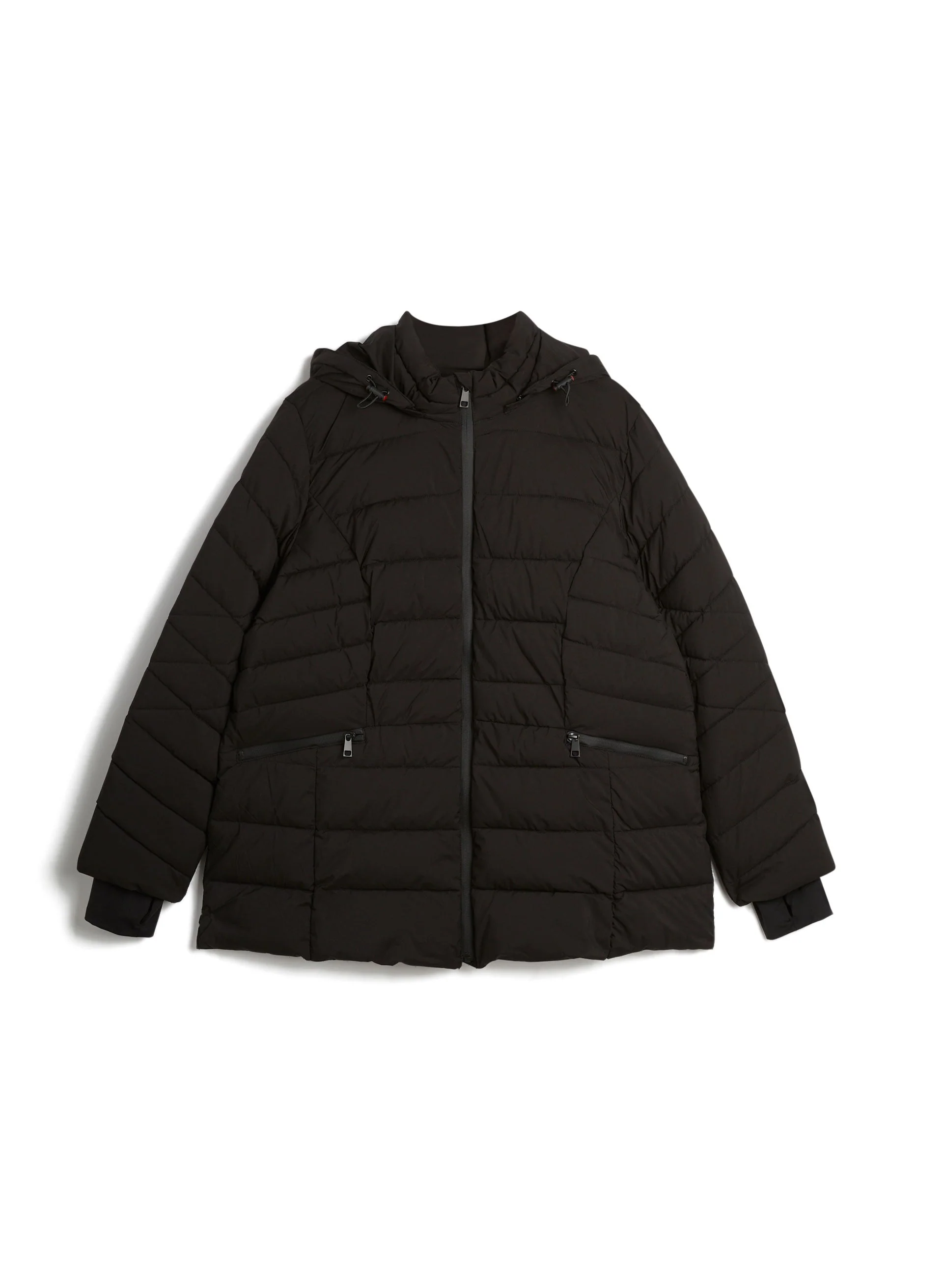 Recycled Stretch Vegan Down Coat - Image 4
