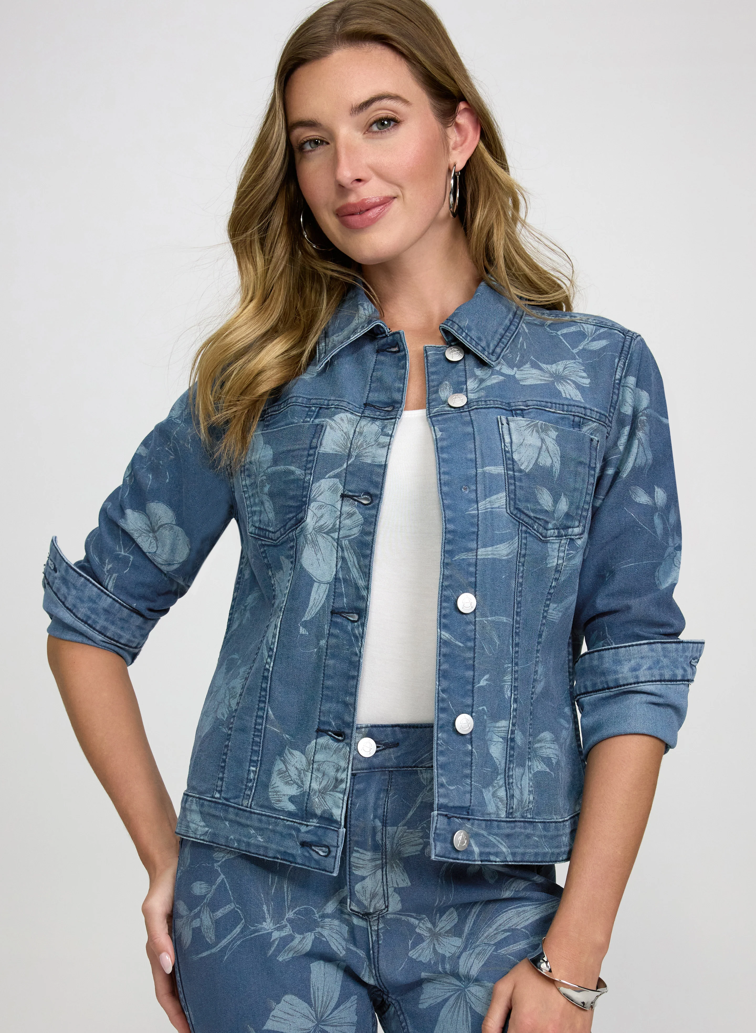 Reversible Floral Denim Jacket