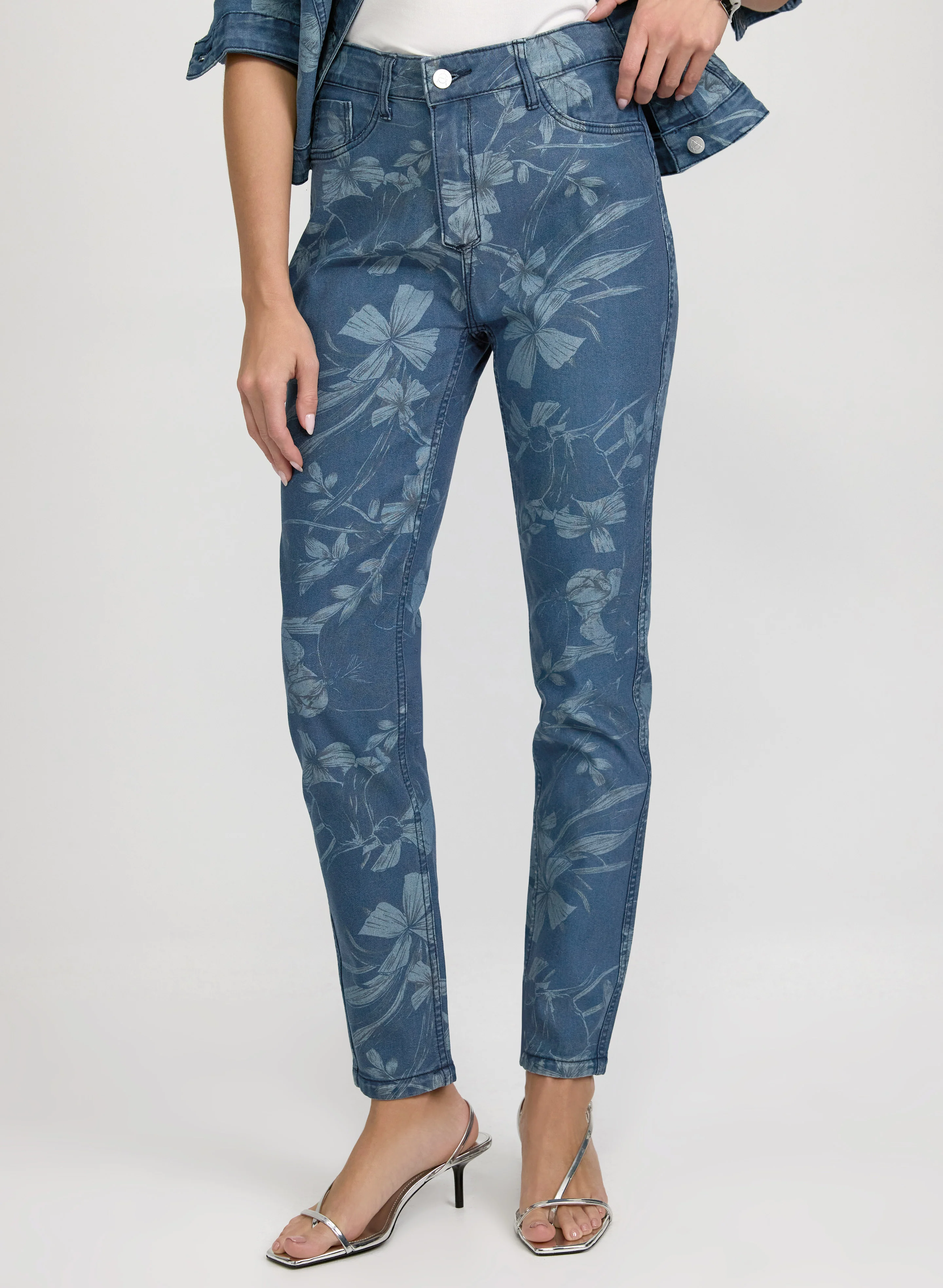 Reversible Floral Jeans